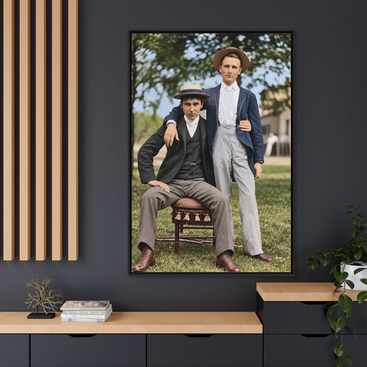 paire 167 | Framed Vintage Photo - Matte Canvas