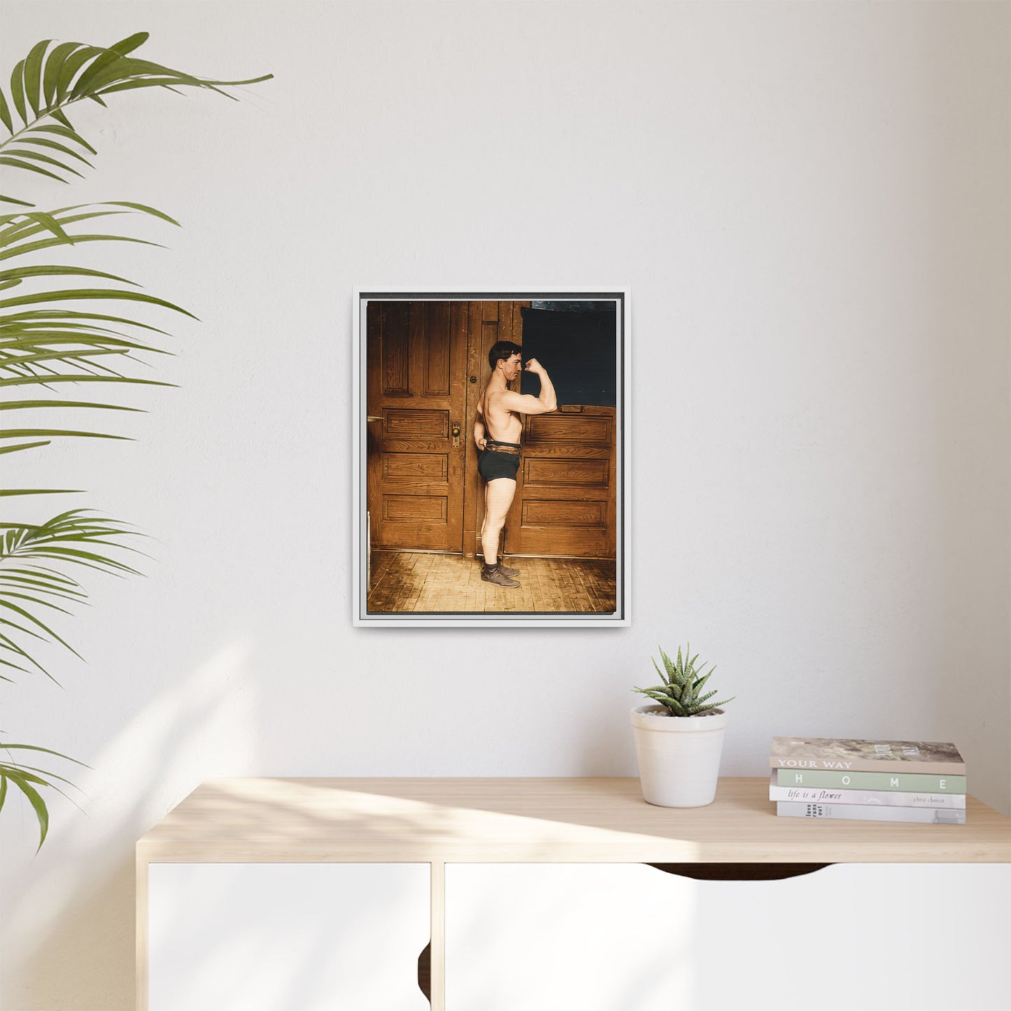 athlétisme 023 | Framed Vintage Photo - Matte Canvas