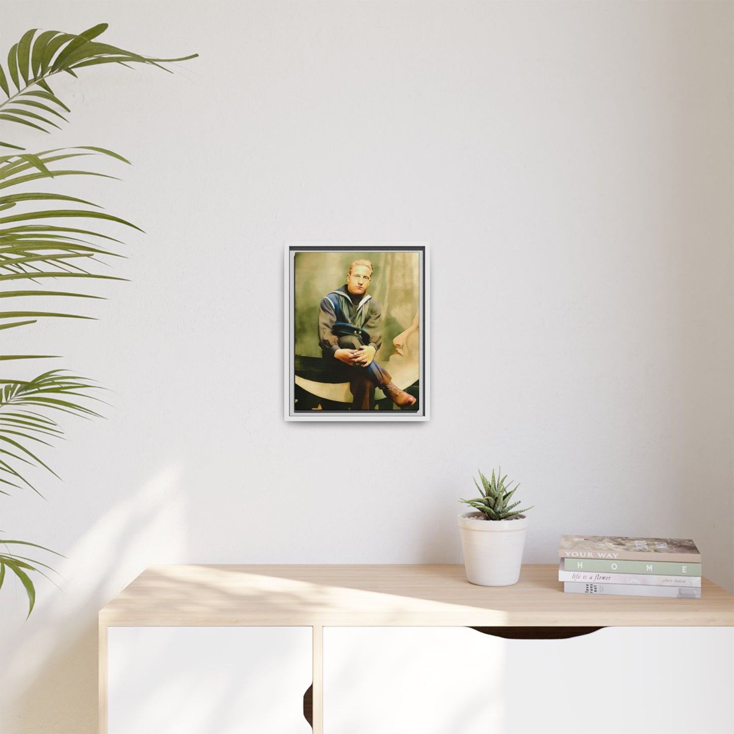 celibataire 016 | Framed Vintage Photo - Matte Canvas