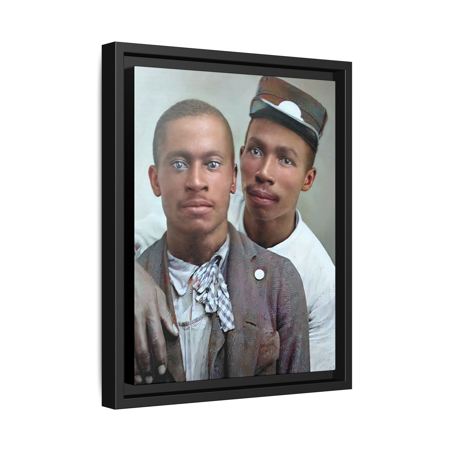 paire 013 | Framed Vintage Photo - Matte Canvas