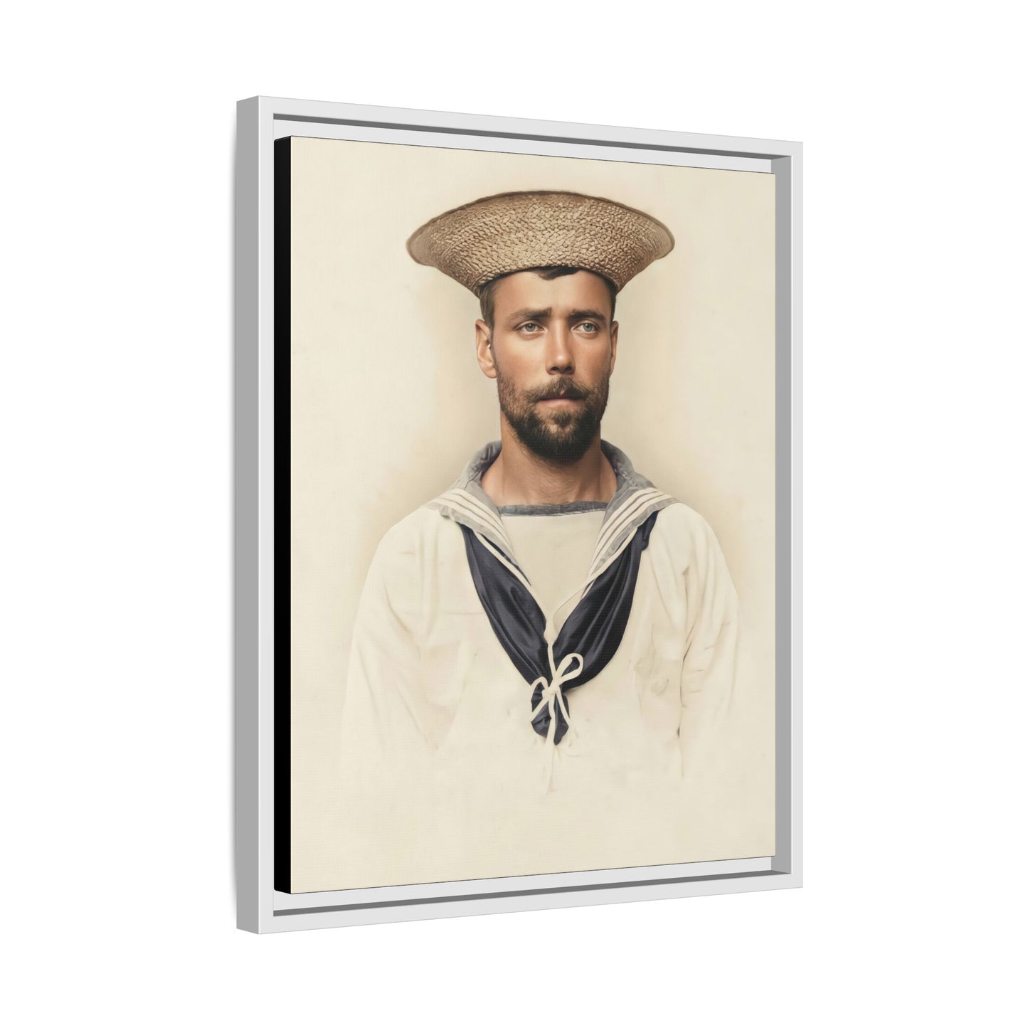 celibataire 020 | Framed Vintage Photo - Matte Canvas