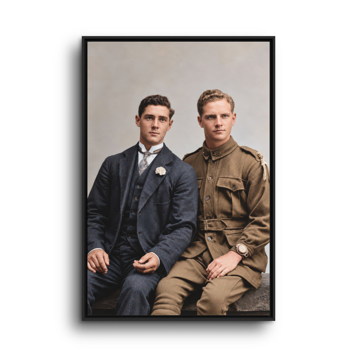 paire 169 | Framed Vintage Photo - Matte Canvas