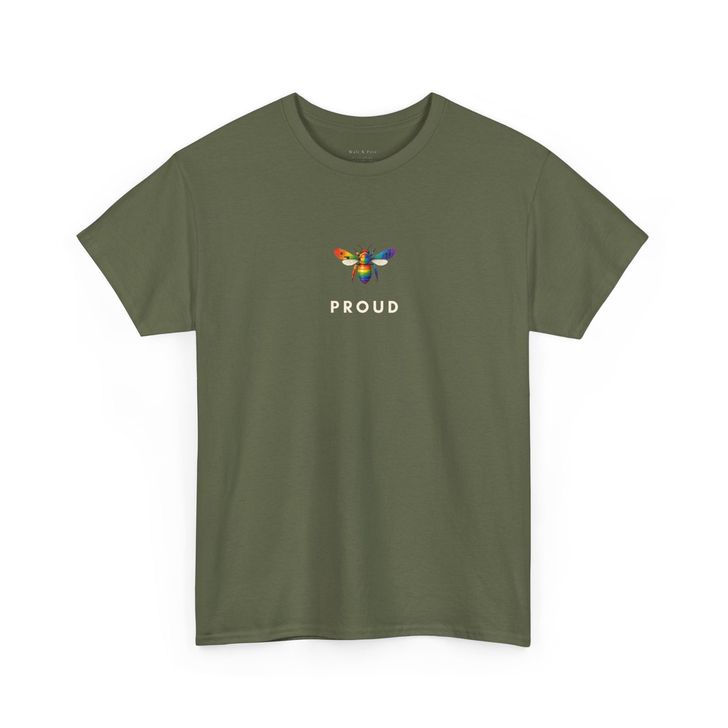 minimalist PROUD bee t-shirt geometric 