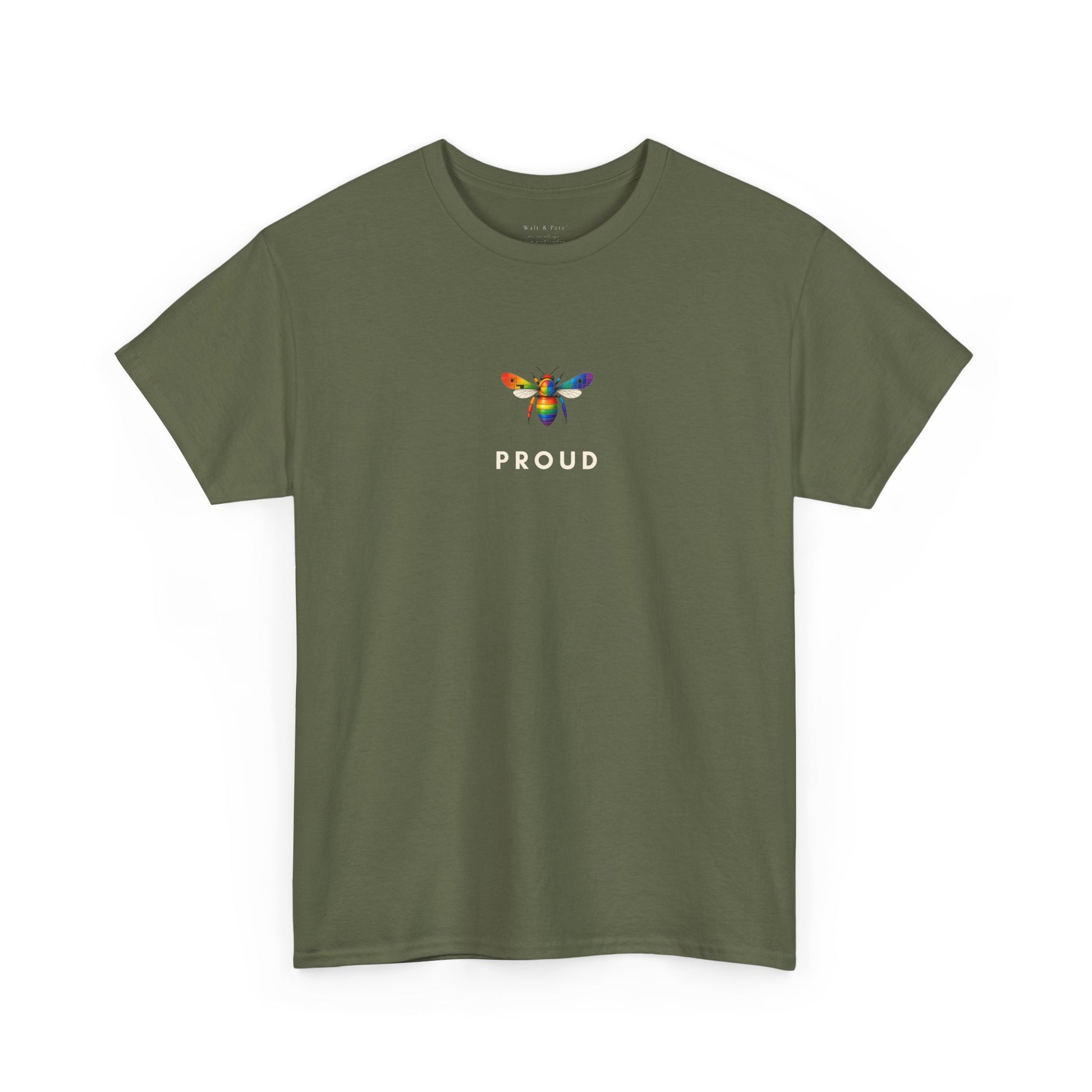 minimalist PROUD bee t-shirt geometric 