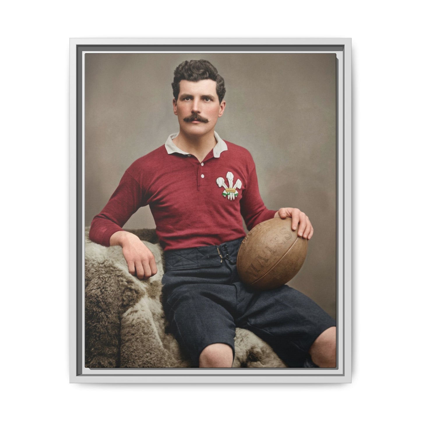 athlétisme 022 | Framed Vintage Photo - Matte Canvas