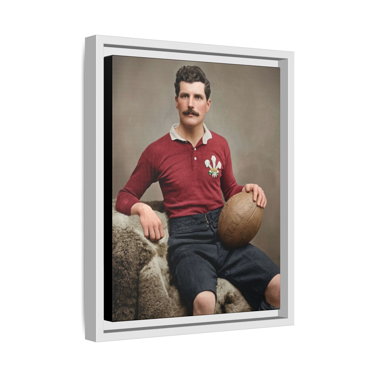 athlétisme 022 | Framed Vintage Photo - Matte Canvas