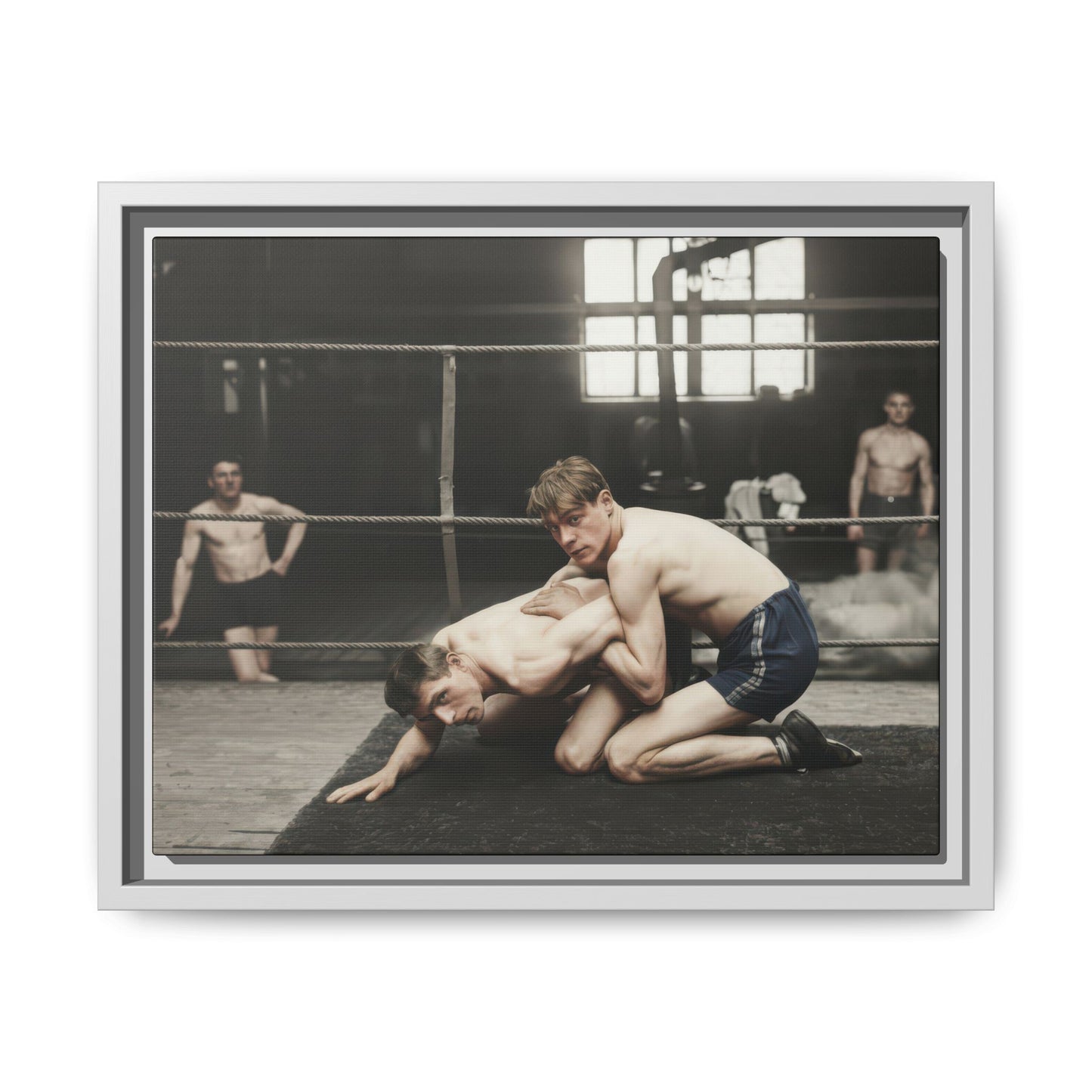 athlétisme 005 | Framed Vintage Photo - Matte Canvas