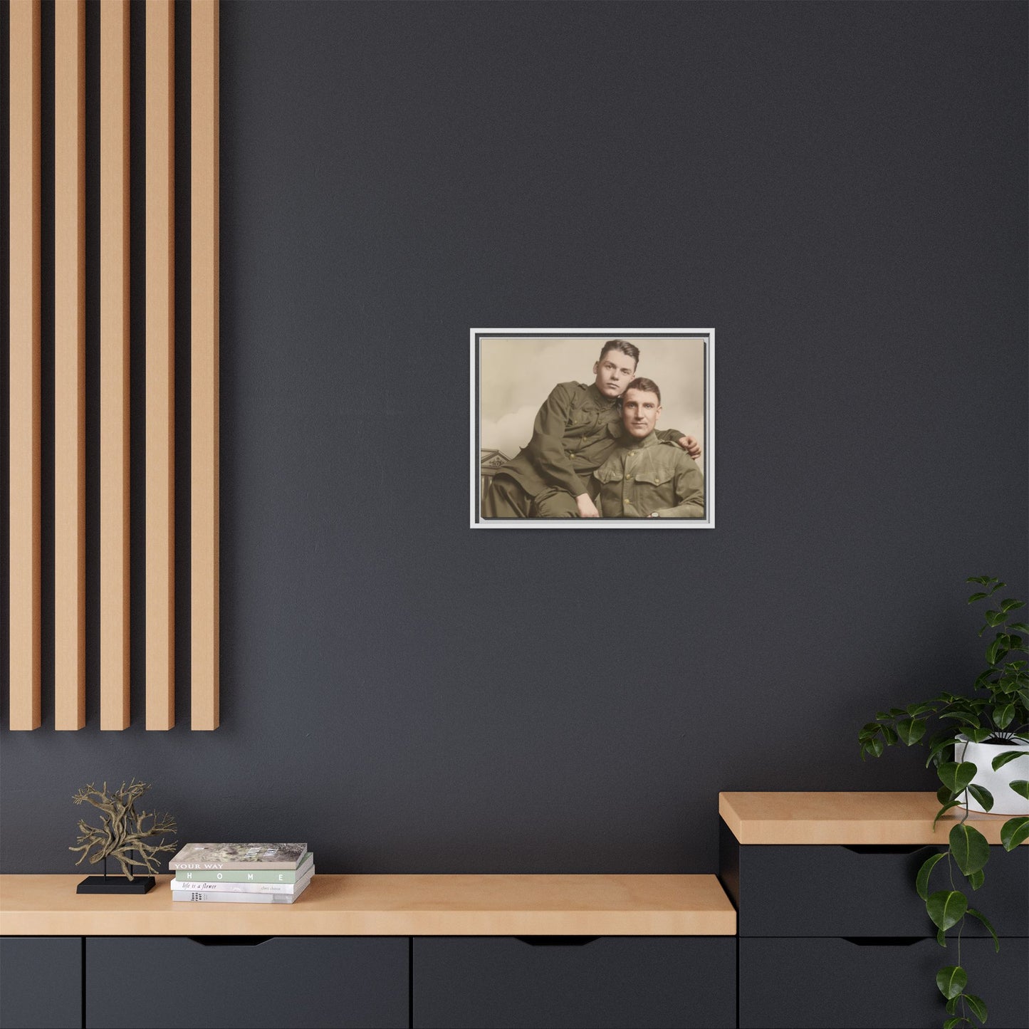 paire 026 | Framed Vintage Photo - Matte Canvas