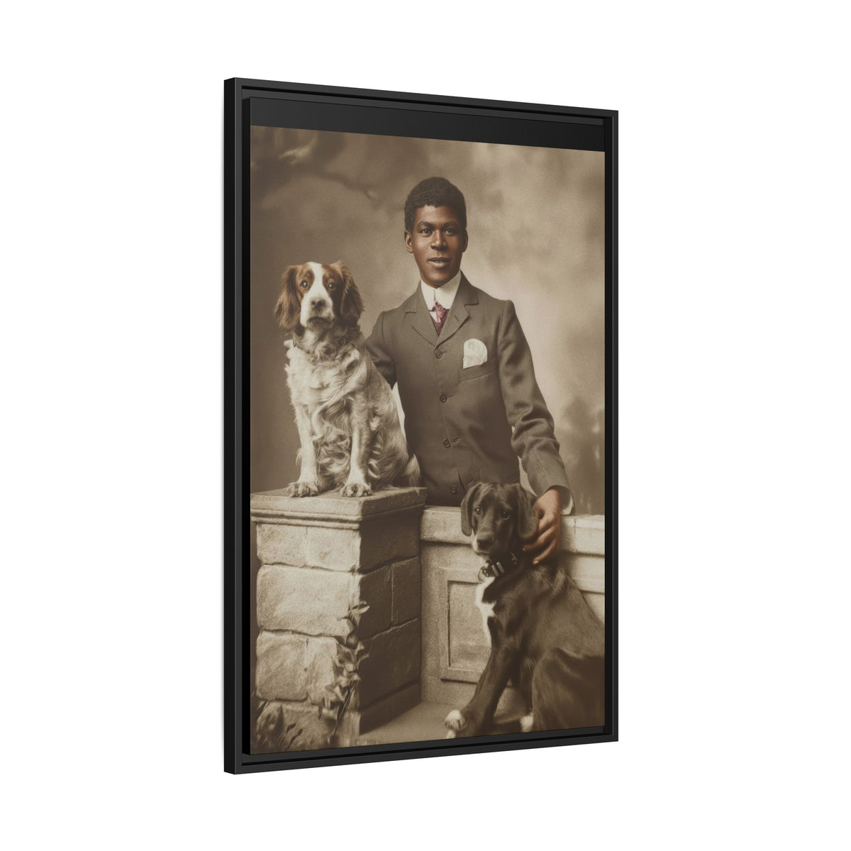 celibataire 009 | Framed Vintage Photo - Matte Canvas