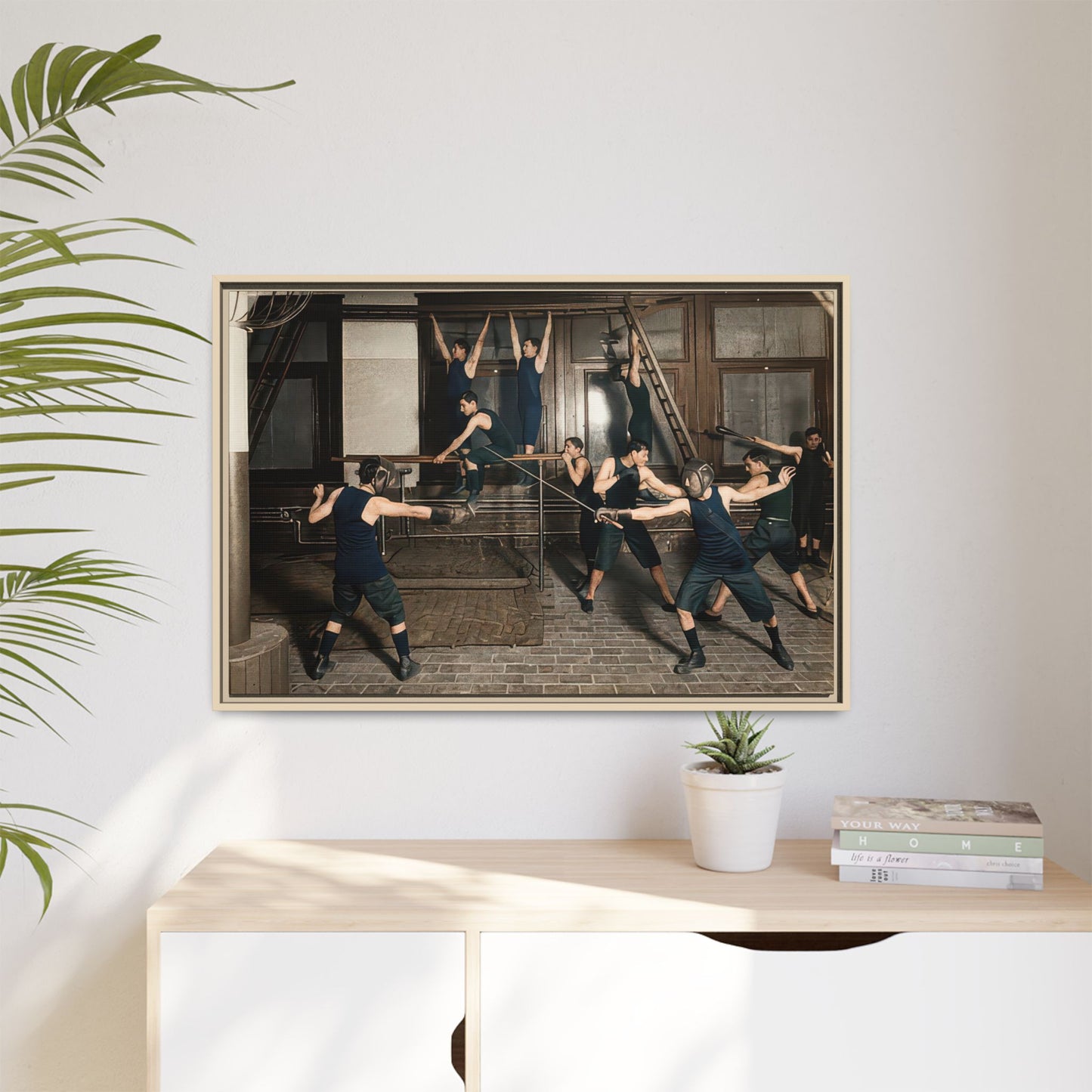athlétisme 038 | Framed Vintage Photo - Matte Canvas