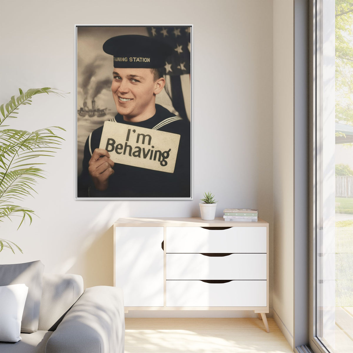 celibataire 002 | Framed Vintage Photo - Matte Canvas