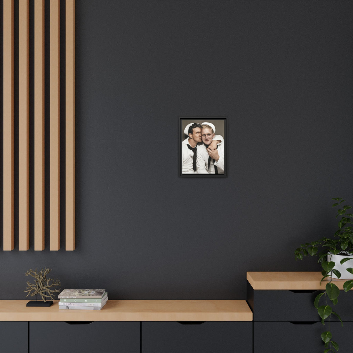 paire 156 | Framed Vintage Photo - Matte Canvas