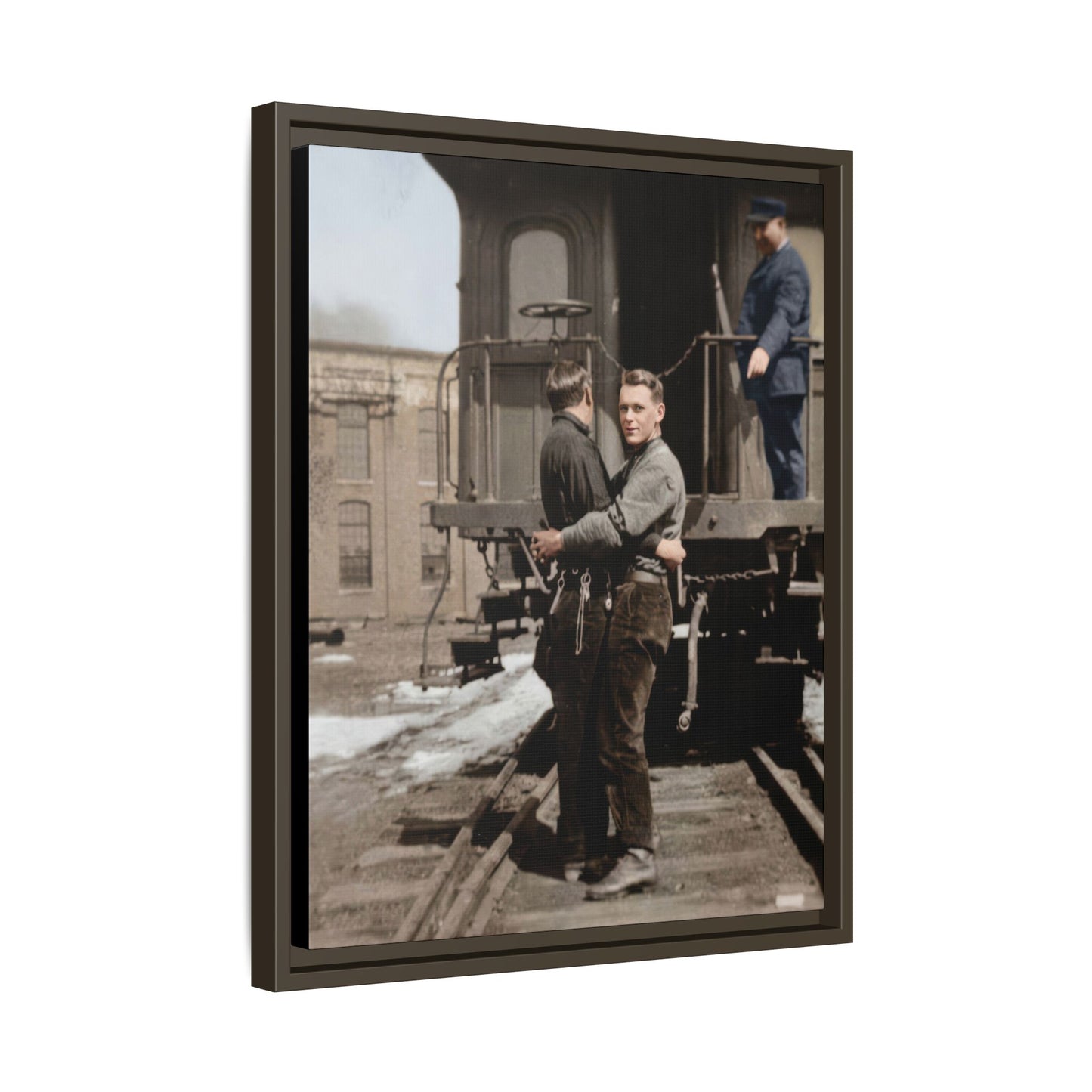 paire 018 | Framed Vintage Photo - Matte Canvas