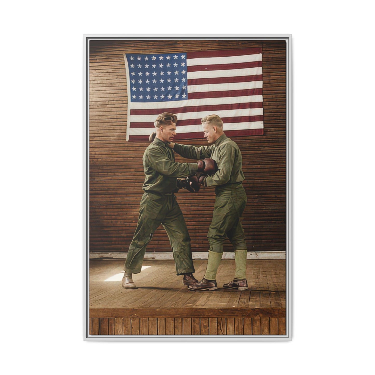 athlétisme 034 | Framed Vintage Photo - Matte Canvas