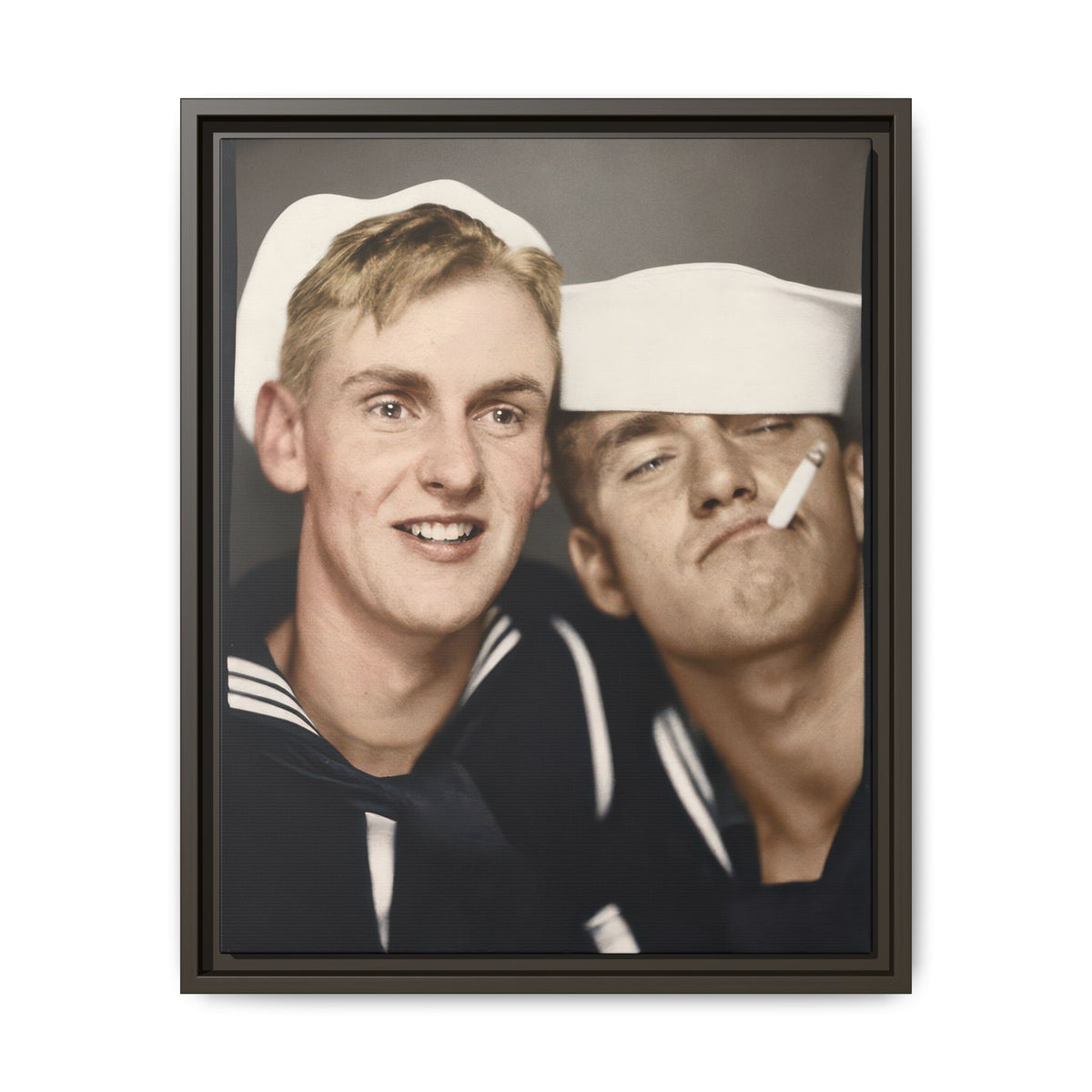 paire 153 | Framed Vintage Photo - Matte Canvas