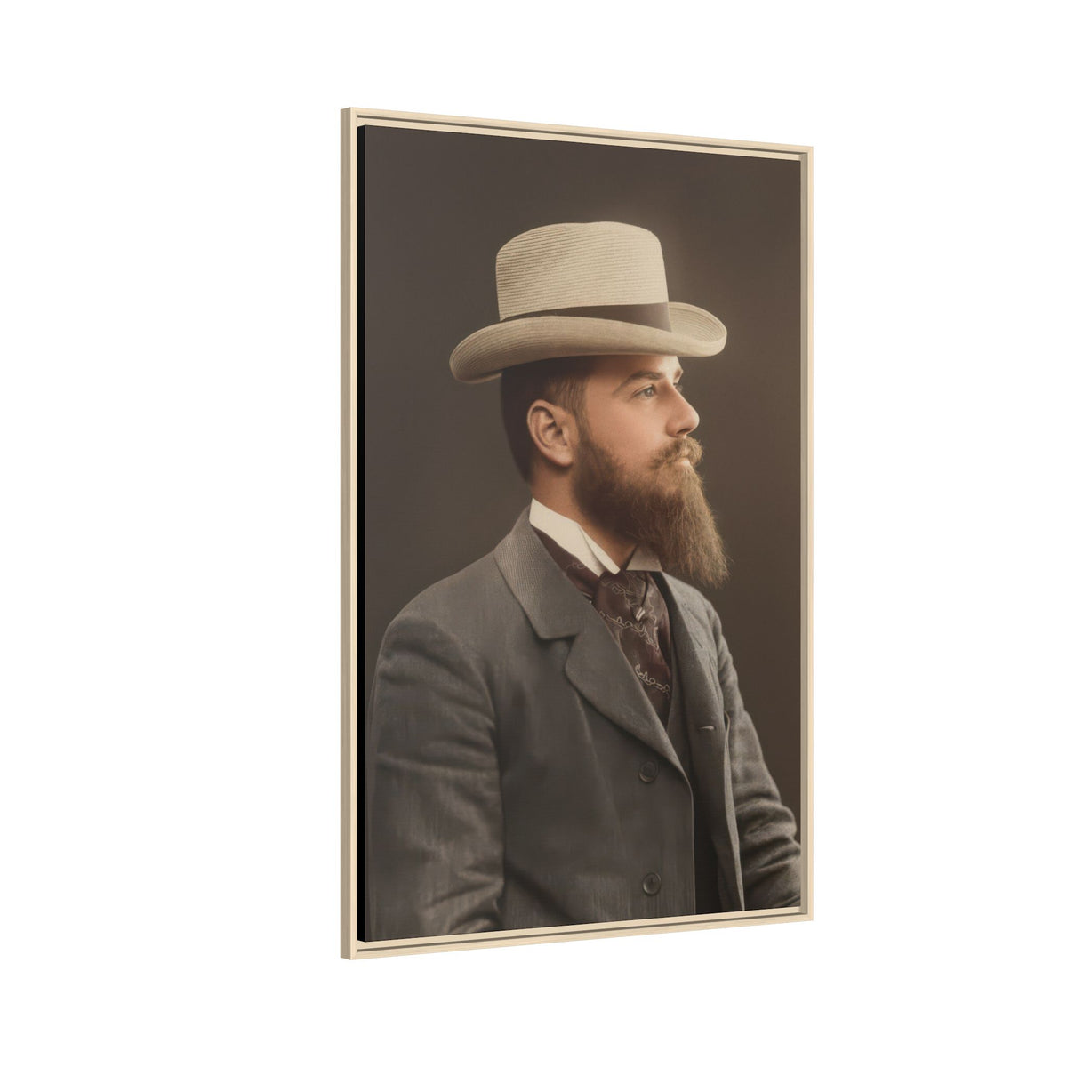 celibataire 014 | Framed Vintage Photo - Matte Canvas