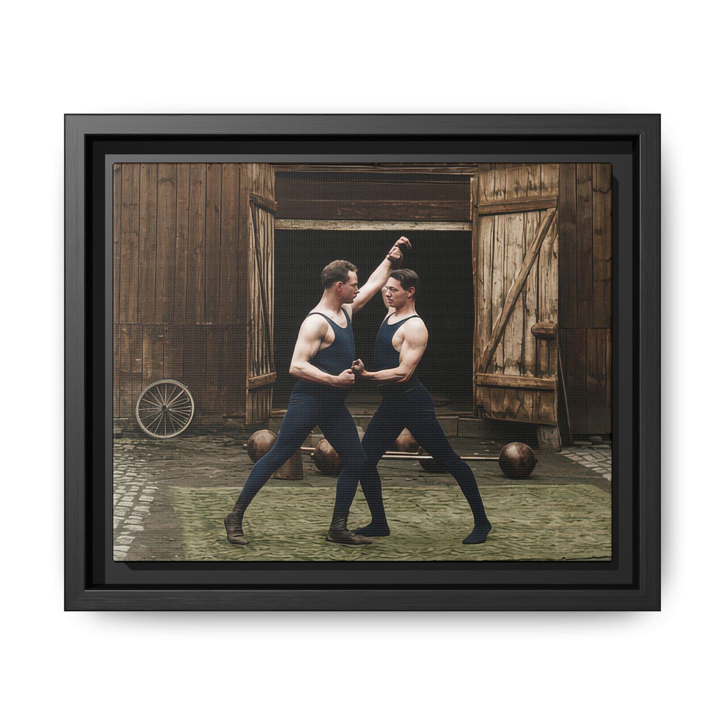 athlétisme 036 | Framed Vintage Photo - Matte Canvas