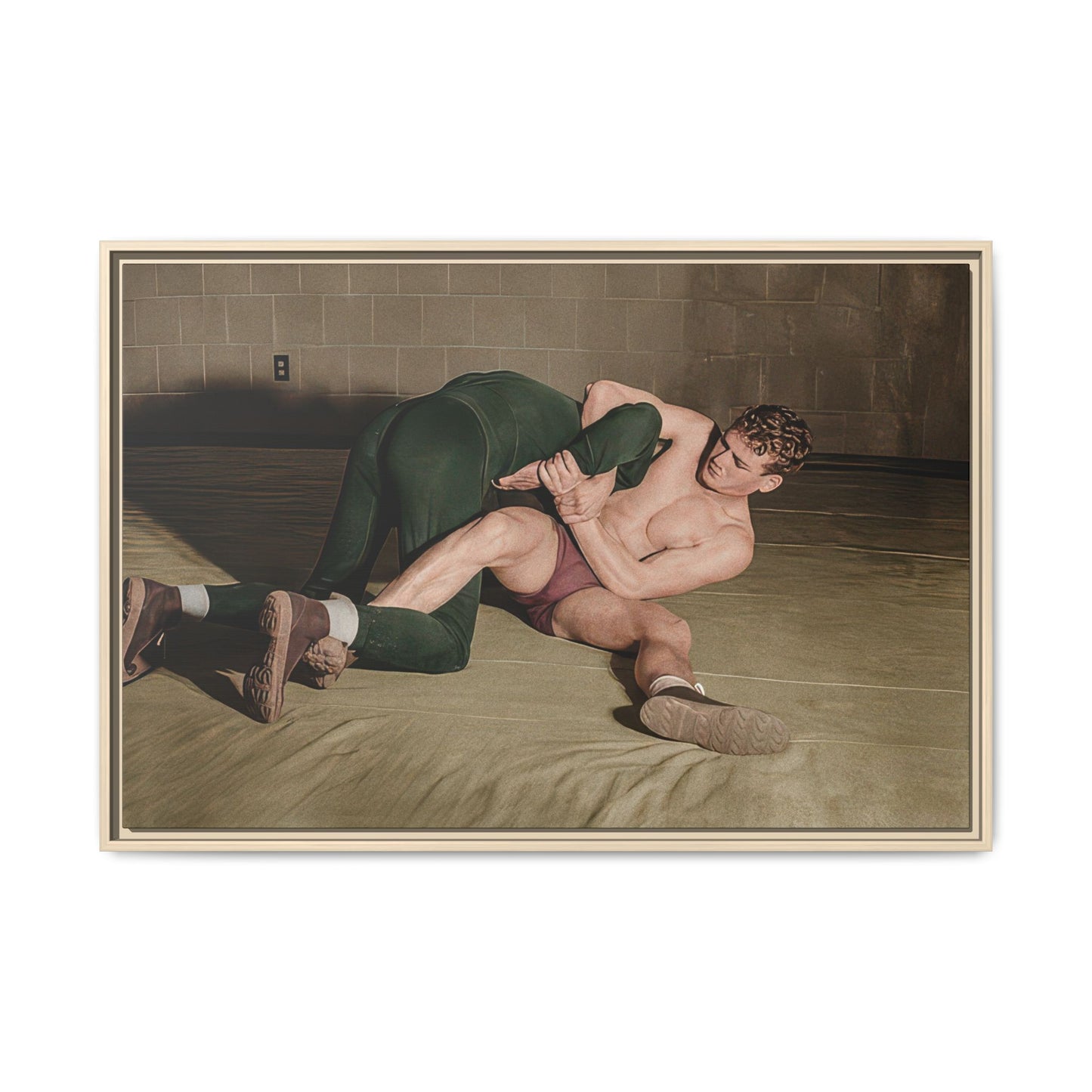 athlétisme 032 | Framed Vintage Photo - Matte Canvas