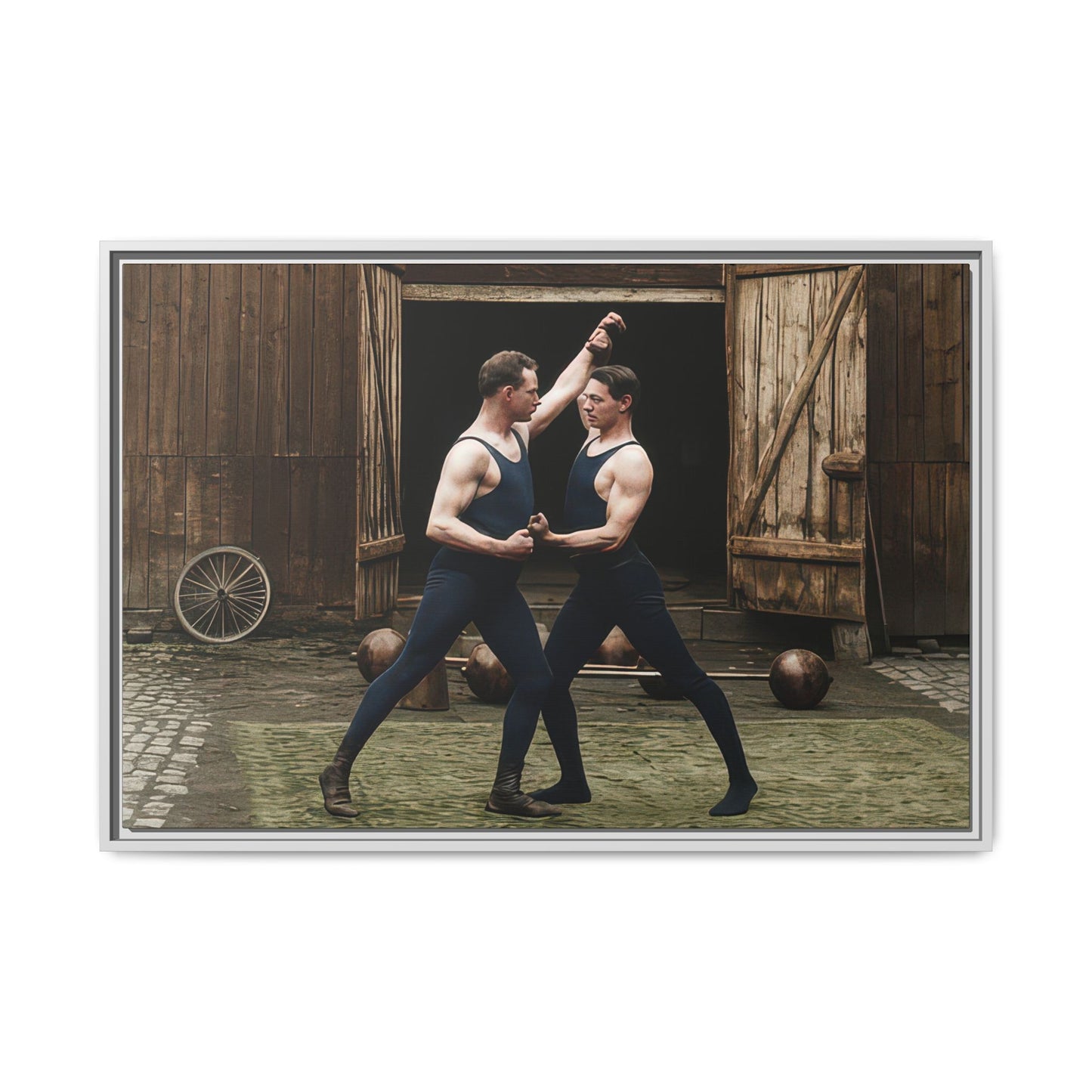 athlétisme 036 | Framed Vintage Photo - Matte Canvas