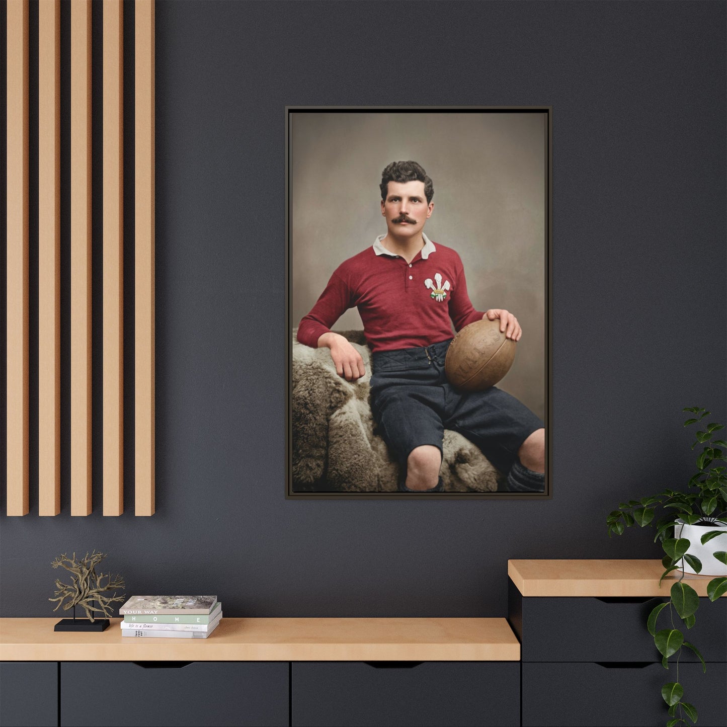 athlétisme 022 | Framed Vintage Photo - Matte Canvas