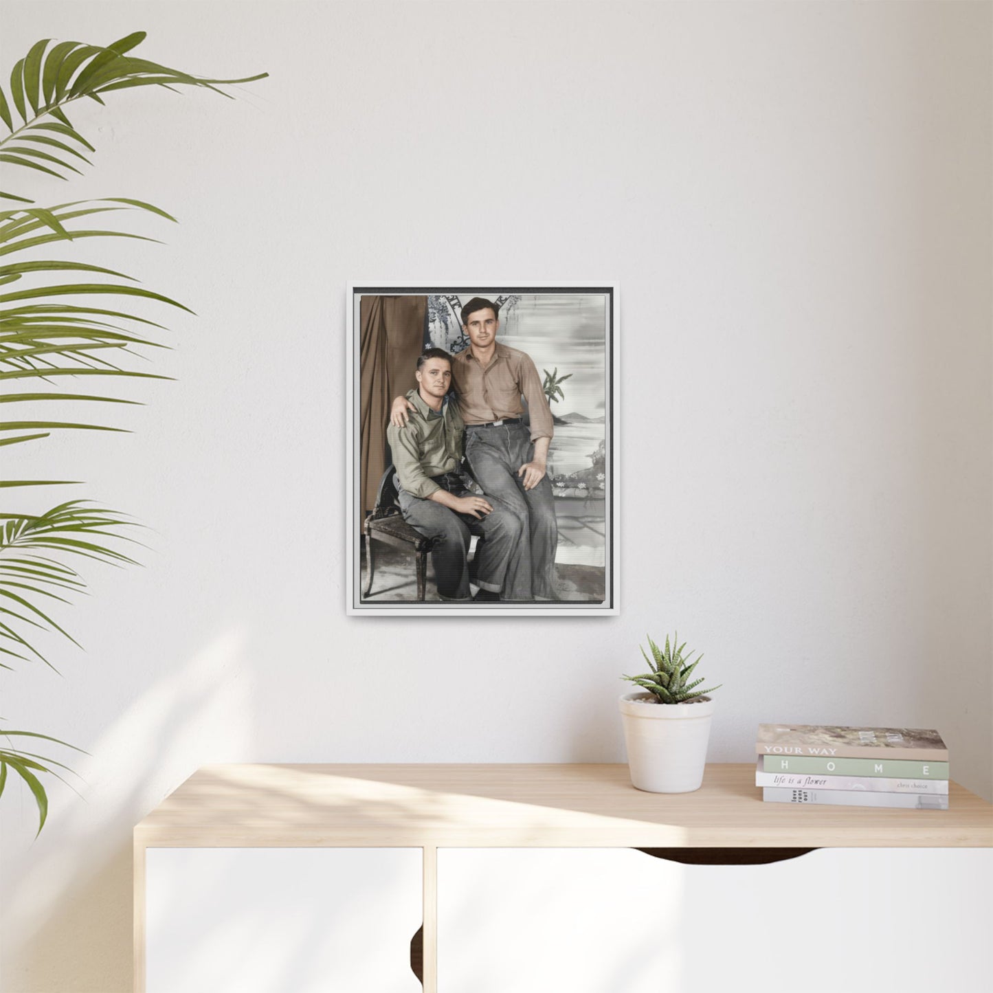 paire 090 | Framed Vintage Photo - Matte Canvas
