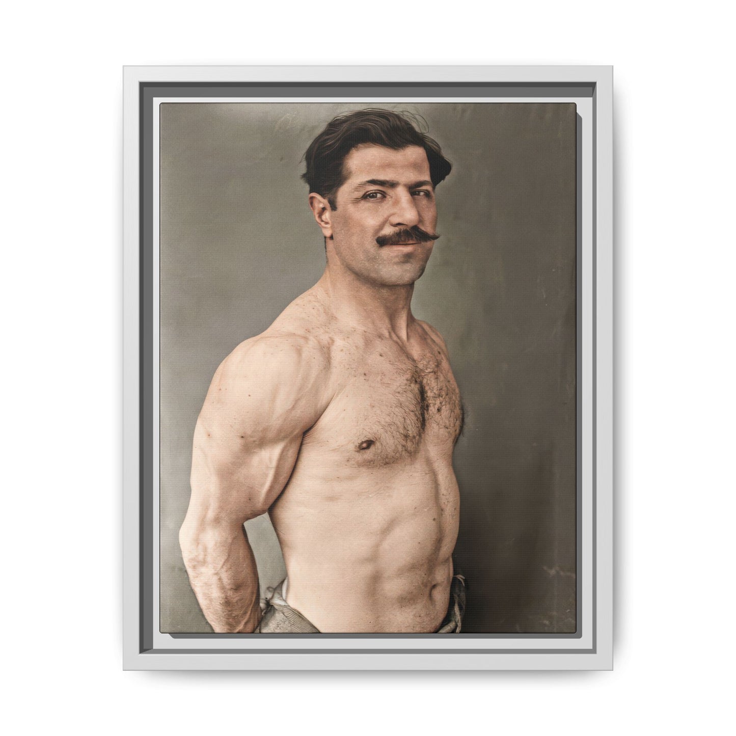 athlétisme 024 | Framed Vintage Photo - Matte Canvas