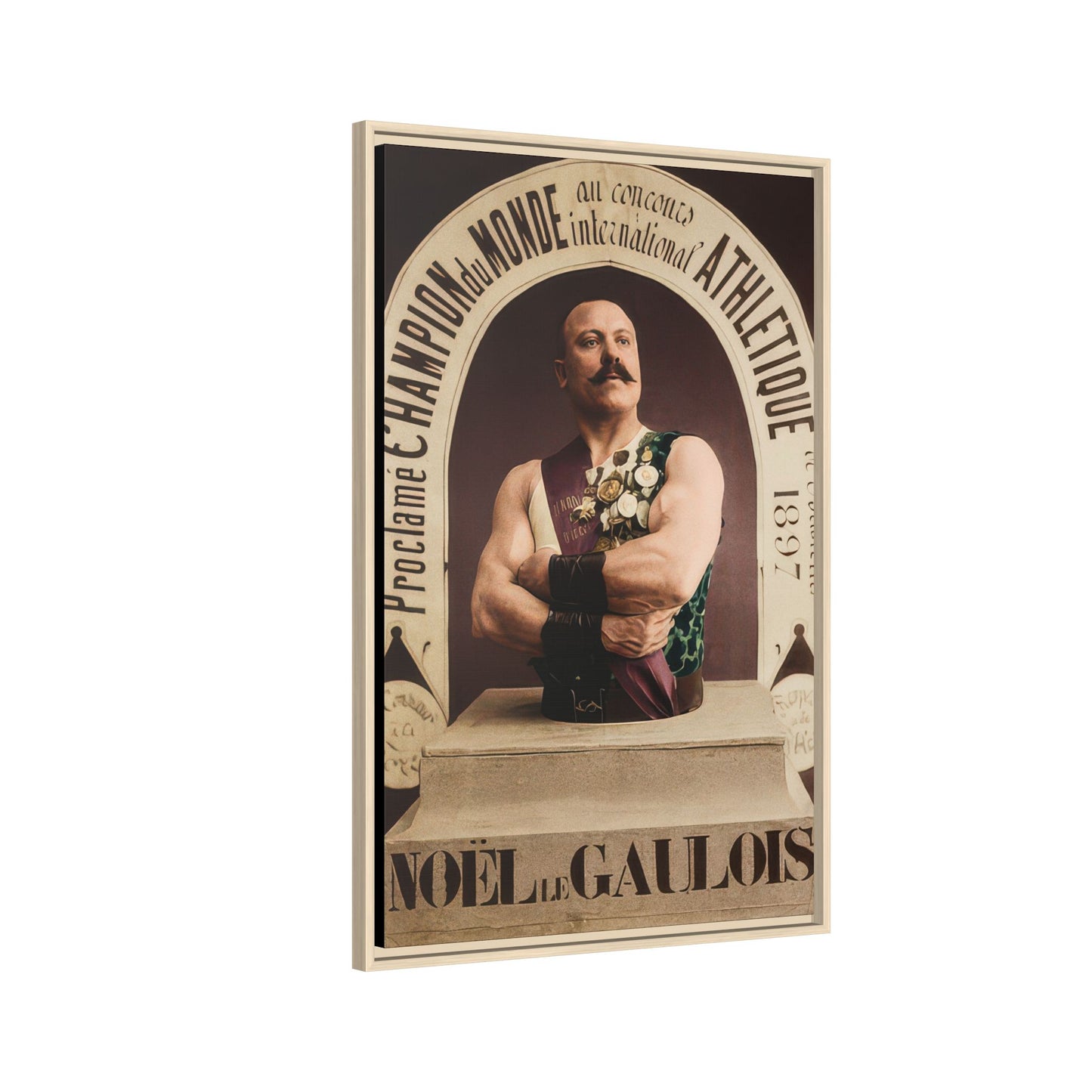 athlétisme 045 | Framed Vintage Photo - Matte Canvas