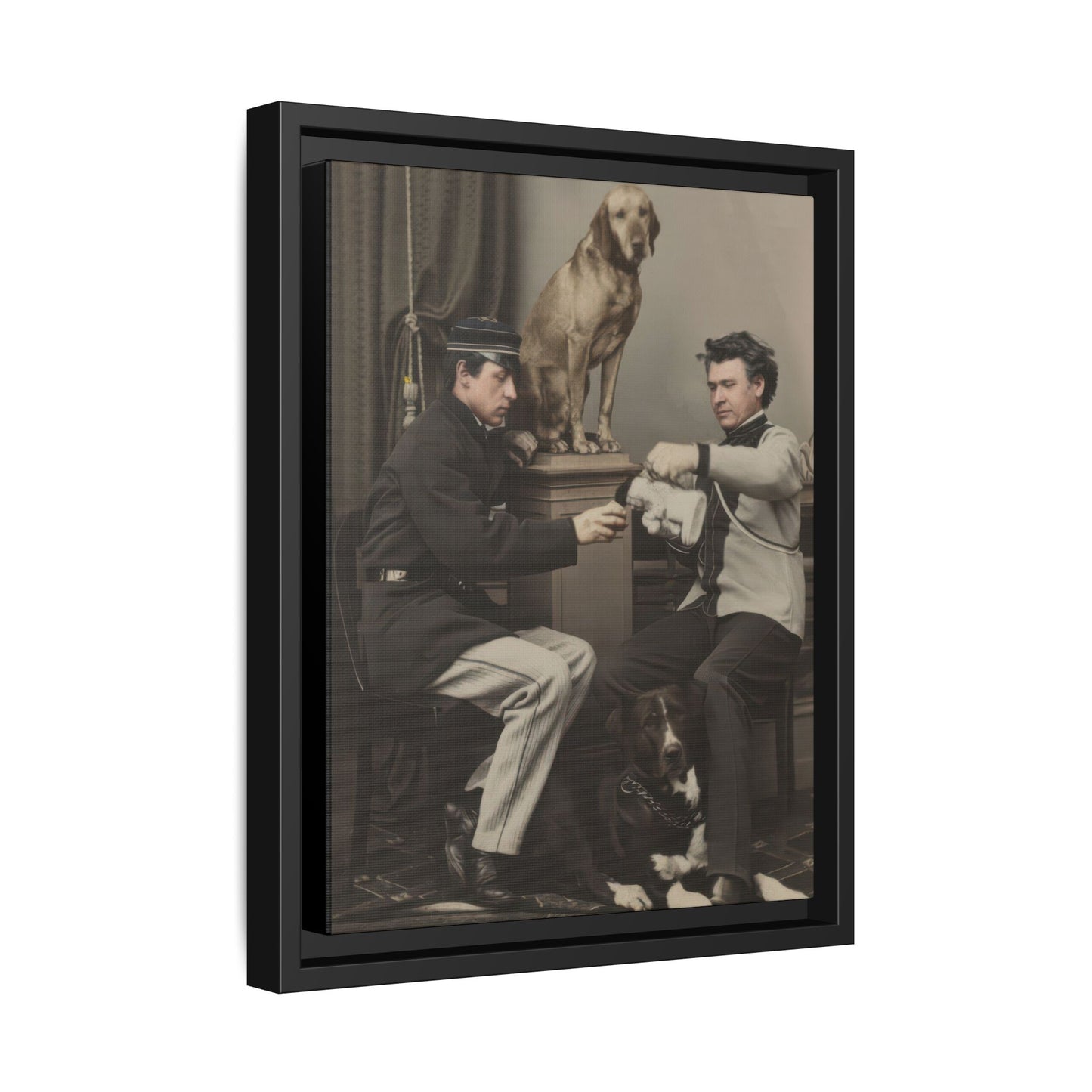 paire 119 | Framed Vintage Photo - Matte Canvas