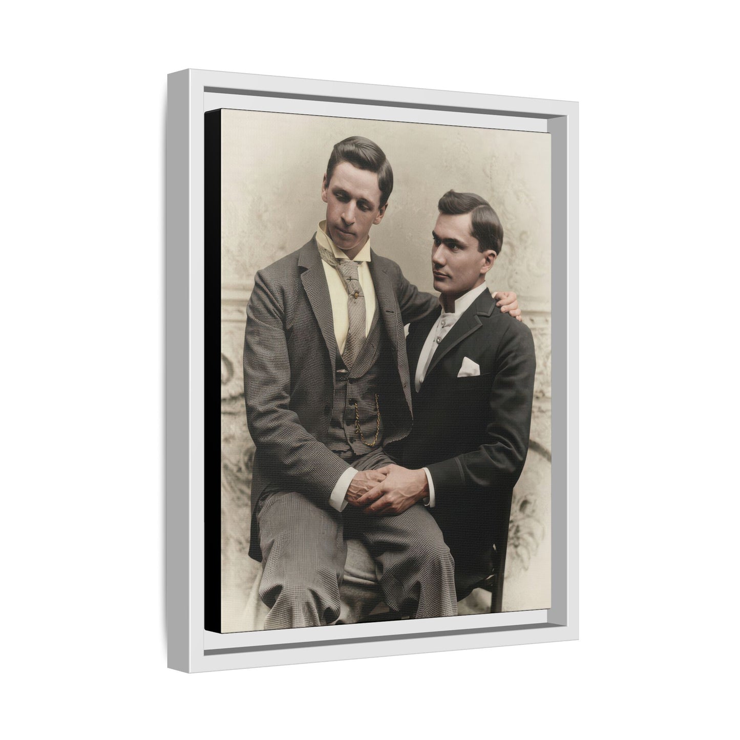 paire 063 | Framed Vintage Photo - Matte Canvas