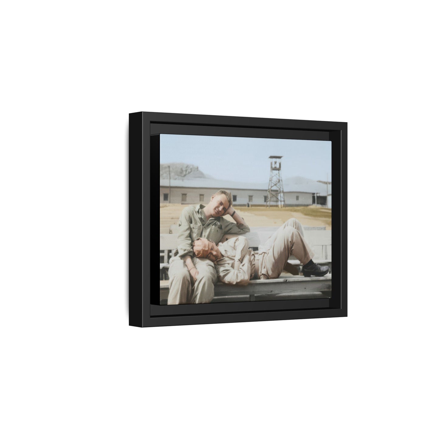 paire 096 | Framed Vintage Photo - Matte Canvas