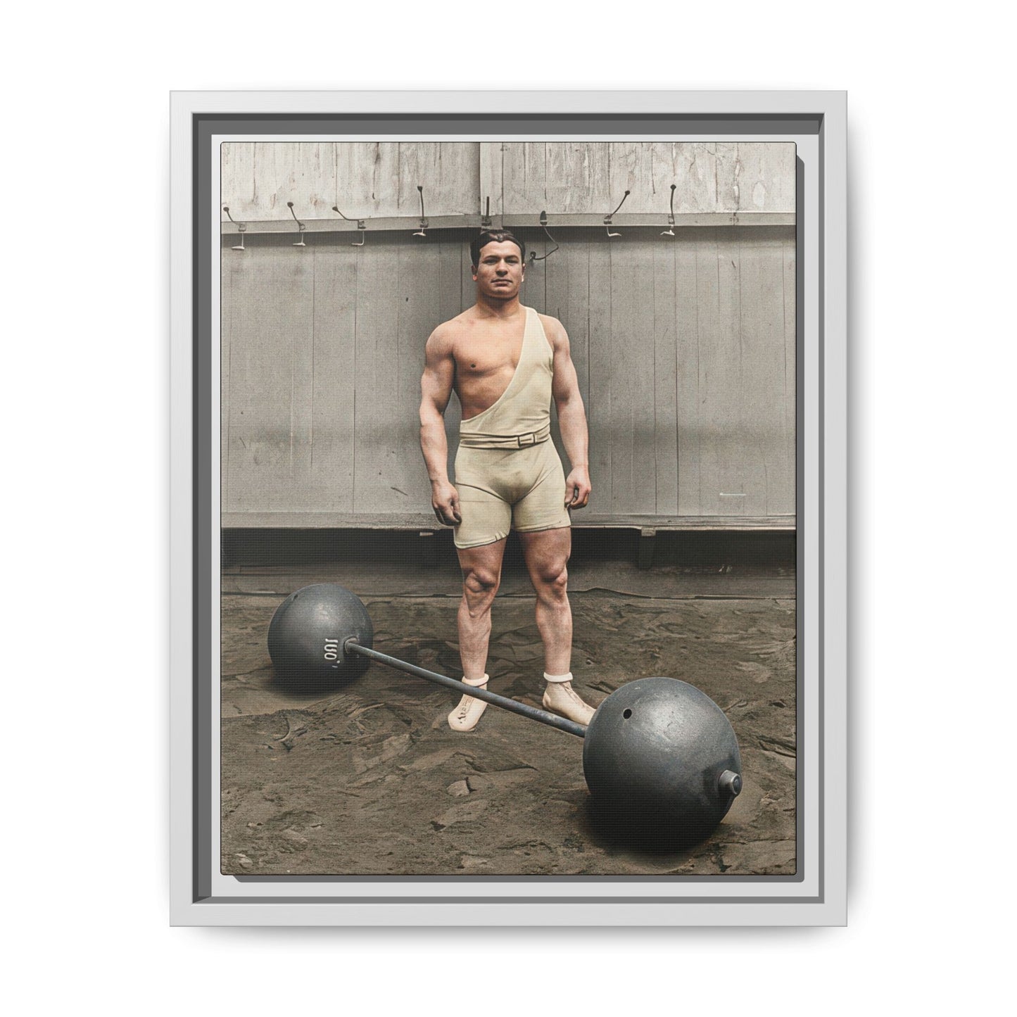 athlétisme 050 | Framed Vintage Photo - Matte Canvas