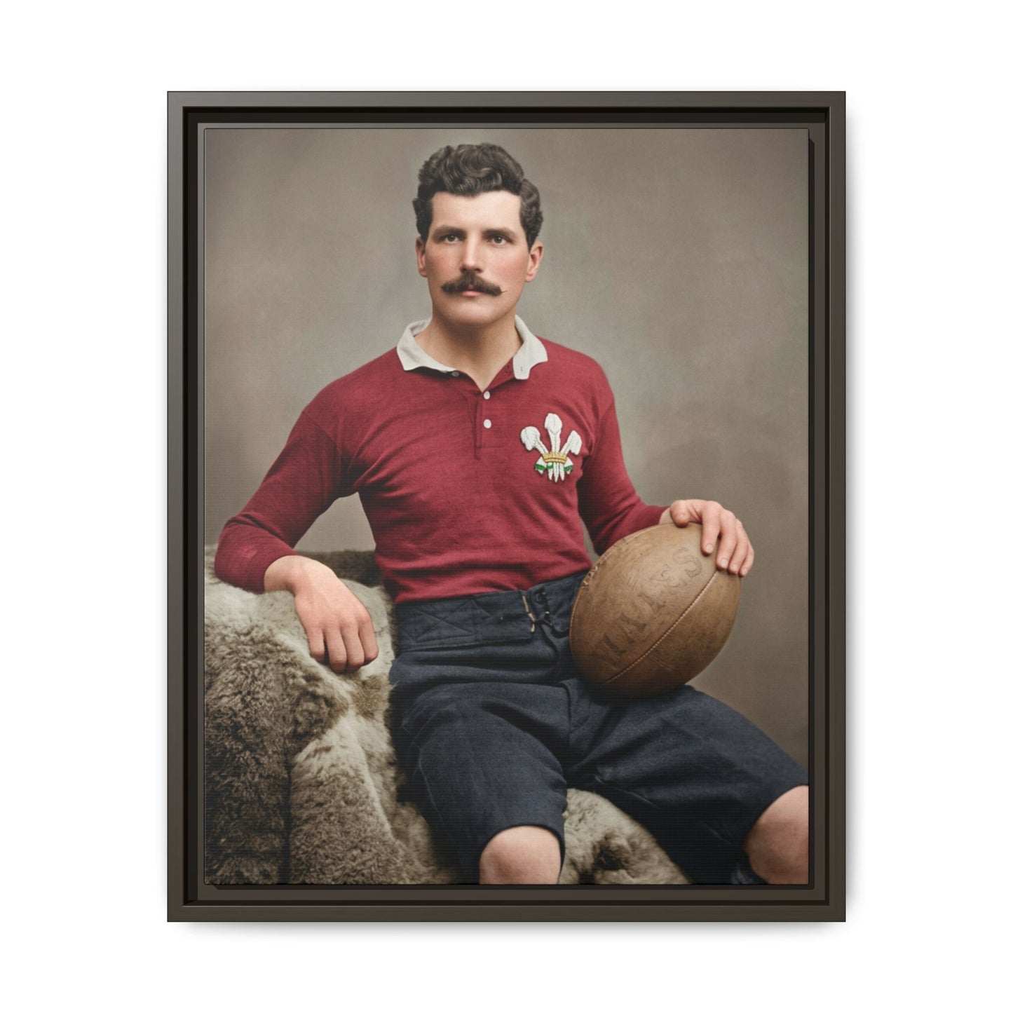 athlétisme 022 | Framed Vintage Photo - Matte Canvas
