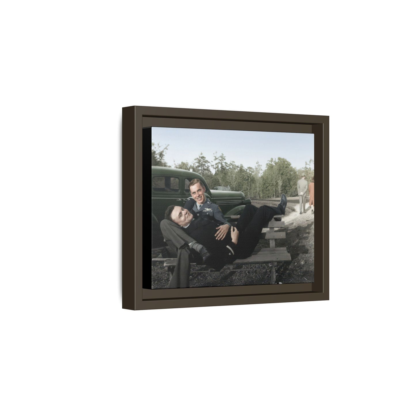 paire 107 | Framed Vintage Photo - Matte Canvas