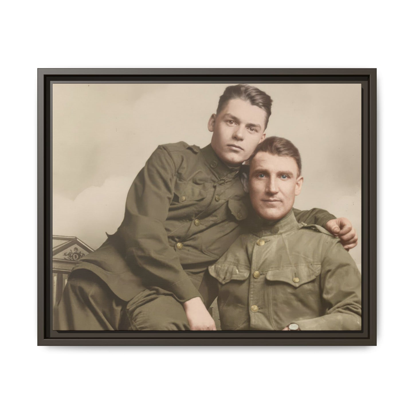 paire 026 | Framed Vintage Photo - Matte Canvas