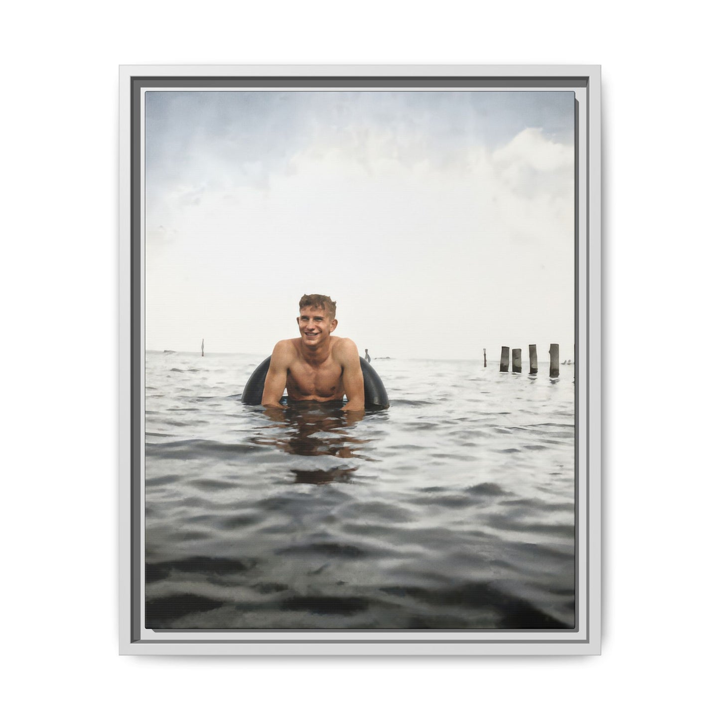 nager 034 | Framed Vintage Photo - Matte Canvas