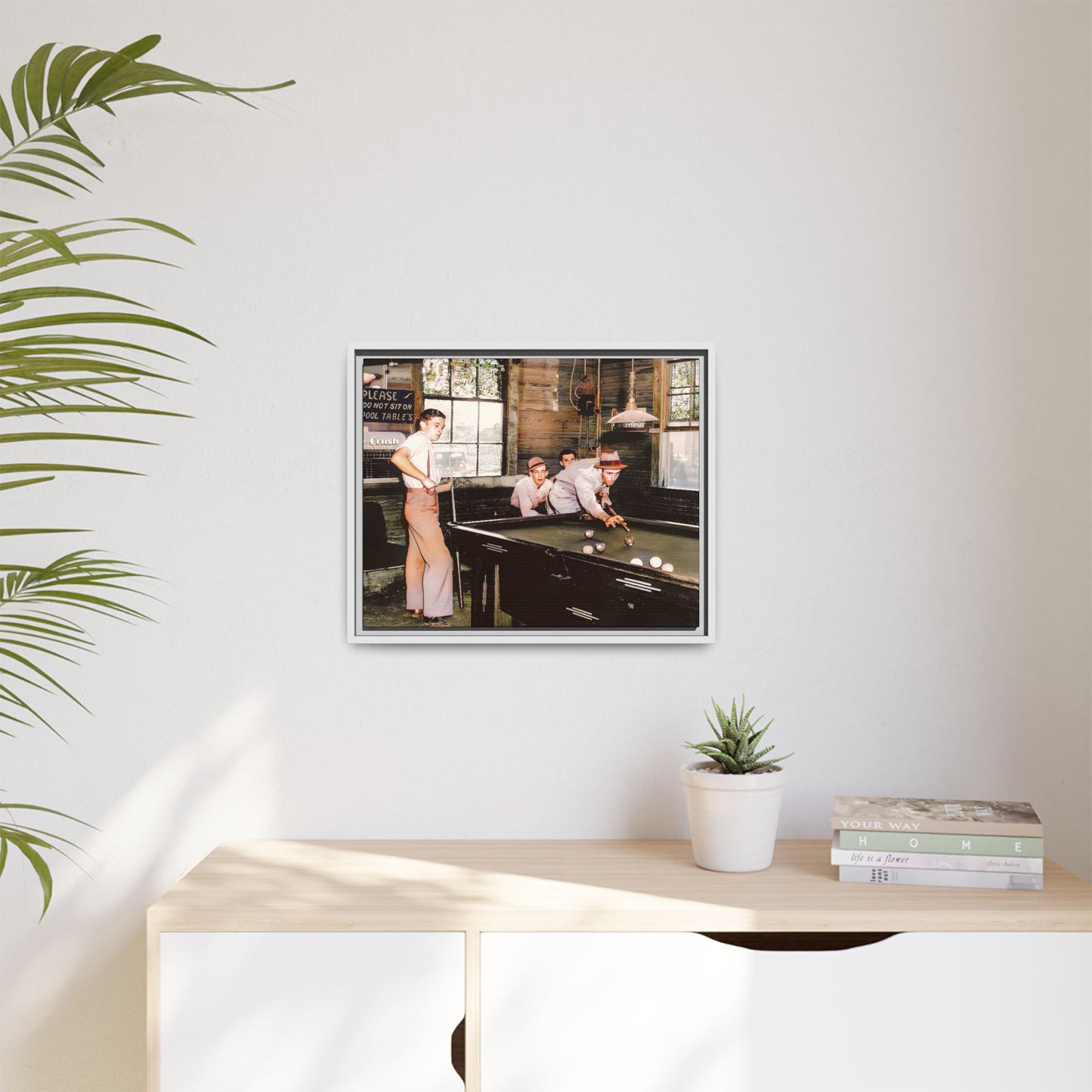 hommes 024 | Framed Vintage Photo - Matte Canvas