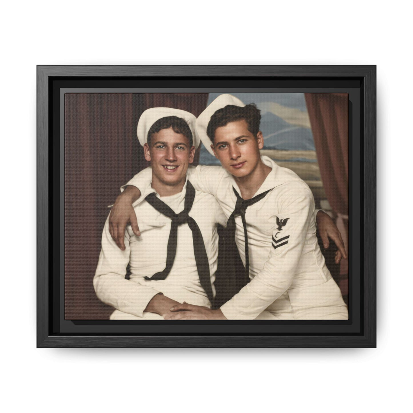 paire 050 | Framed Vintage Photo - Matte Canvas