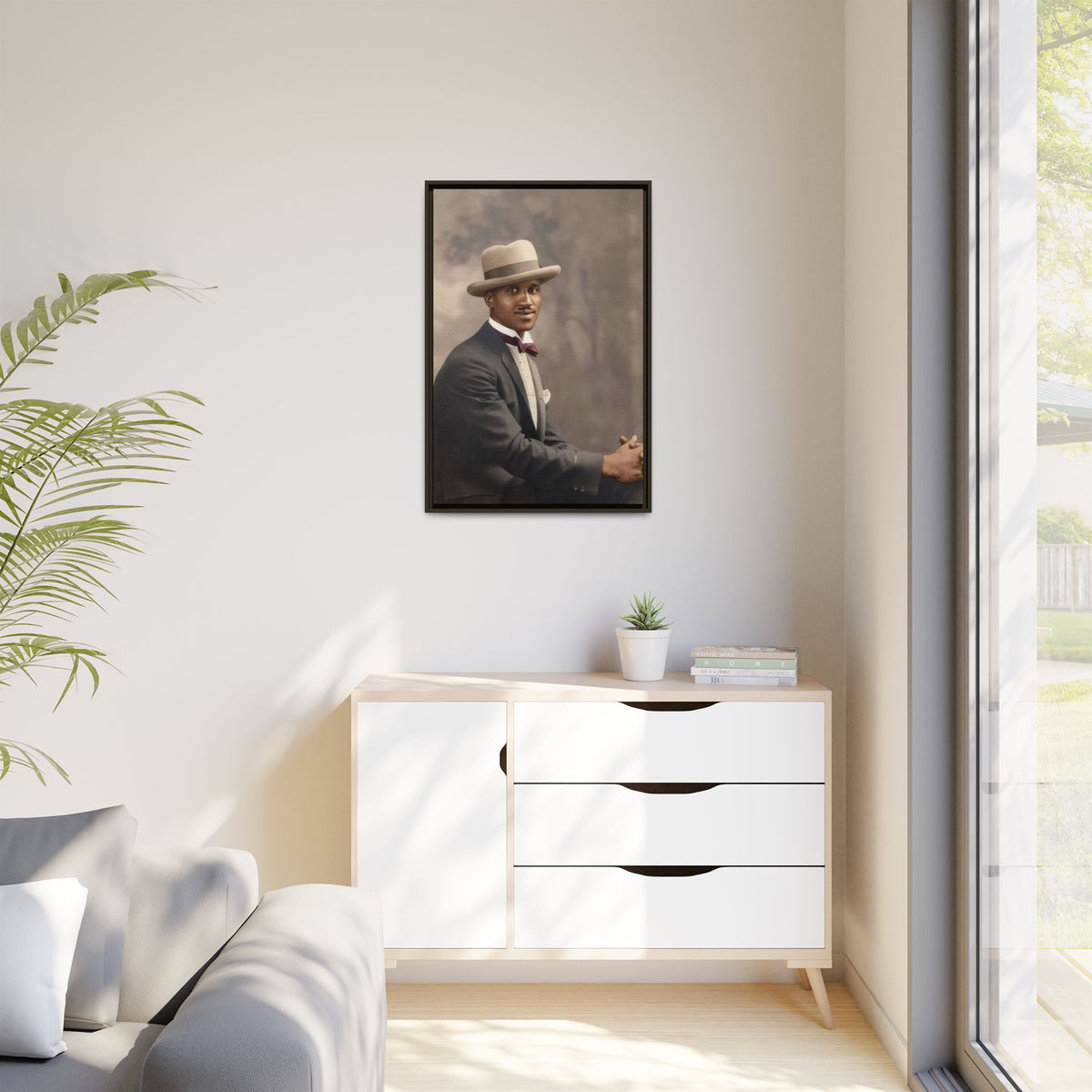 celibataire 004 | Framed Vintage Photo - Matte Canvas
