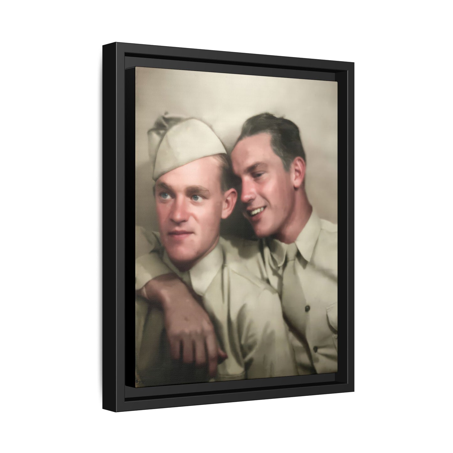 paire 049 | Framed Vintage Photo - Matte Canvas