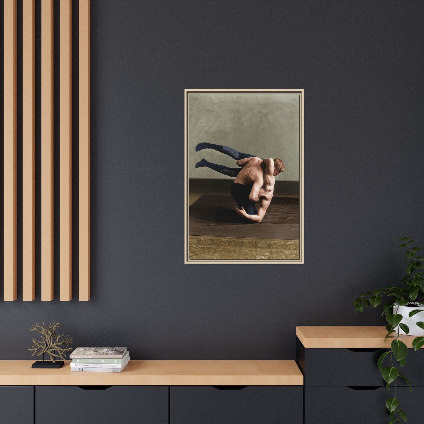 athlétisme 026 | Framed Vintage Photo - Matte Canvas