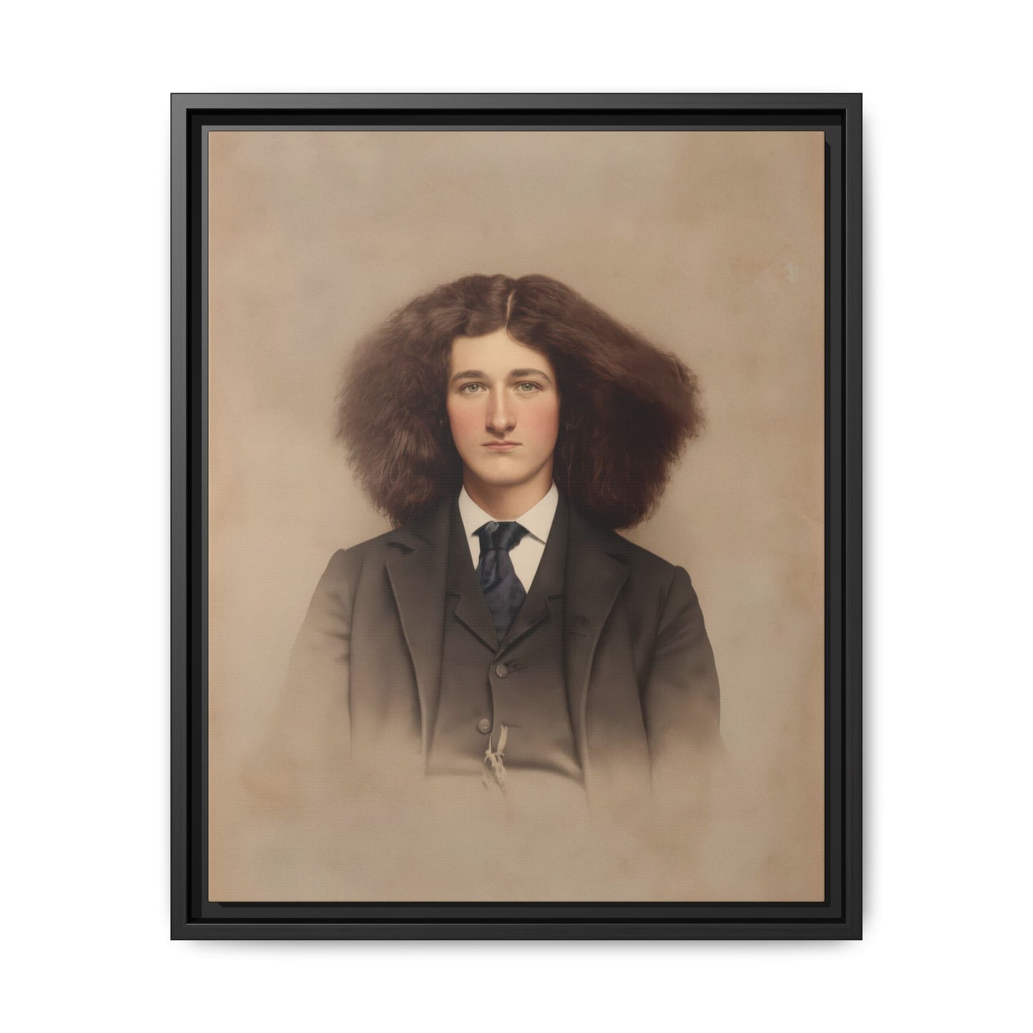 celibataire 033 | Framed Vintage Photo - Matte Canvas