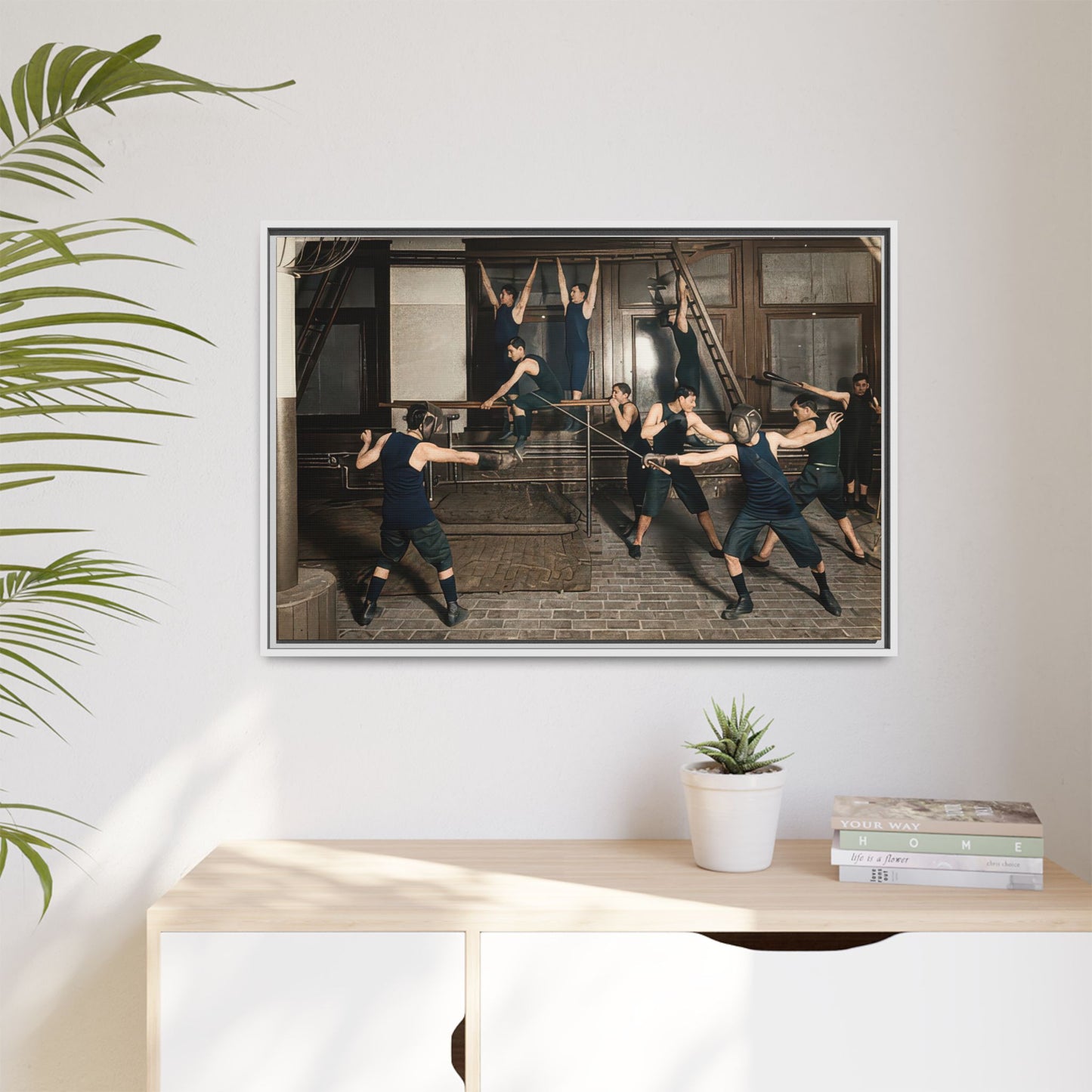 athlétisme 038 | Framed Vintage Photo - Matte Canvas
