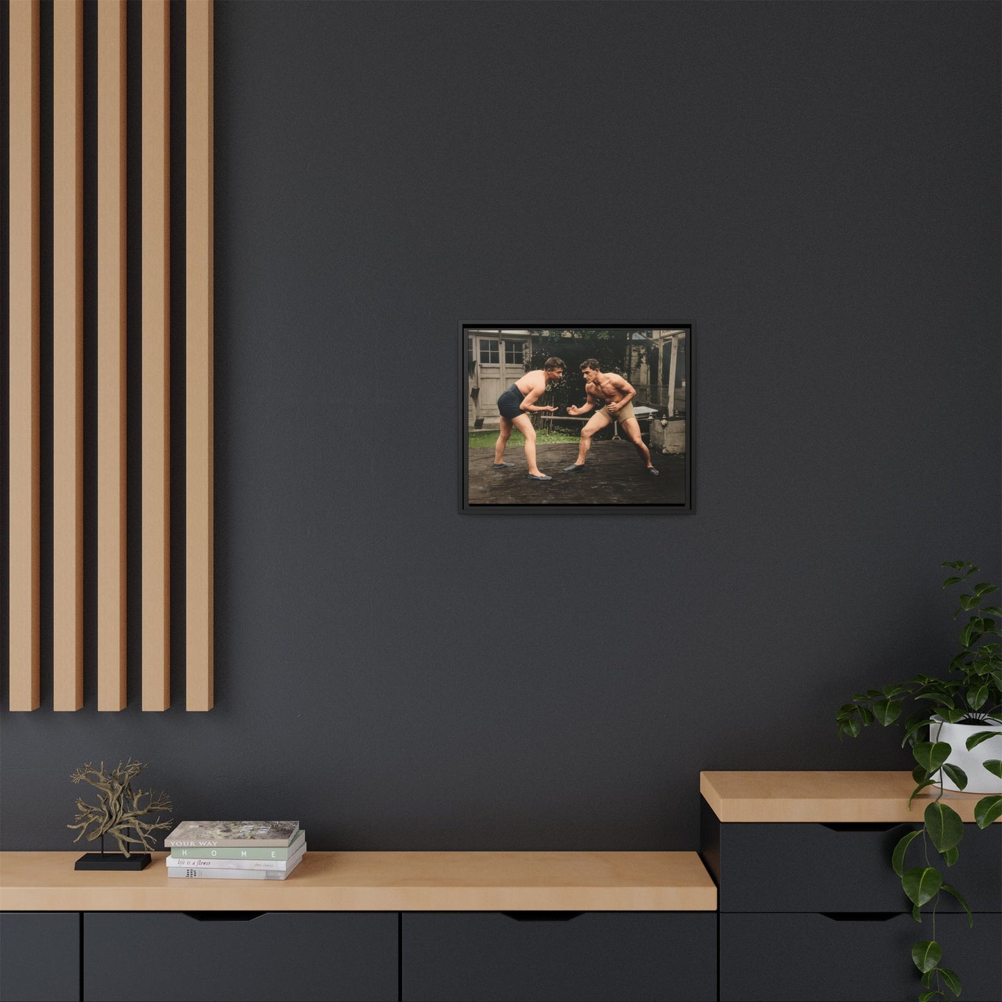 athlétisme 033 | Framed Vintage Photo - Matte Canvas