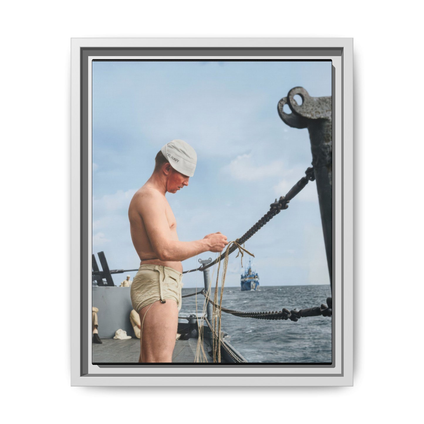 celibataire 043 | Framed Vintage Photo - Matte Canvas