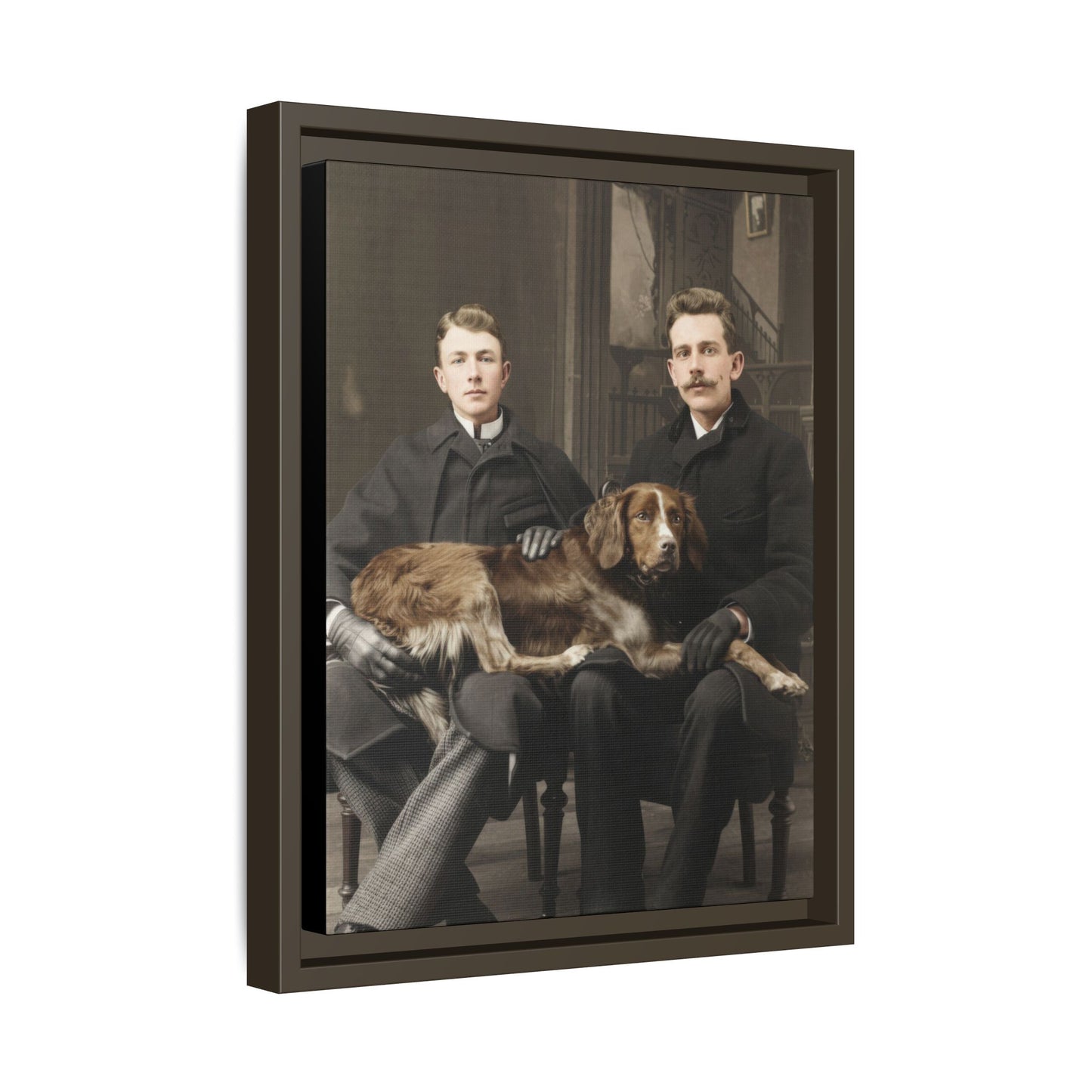 paire 039 | Framed Vintage Photo - Matte Canvas