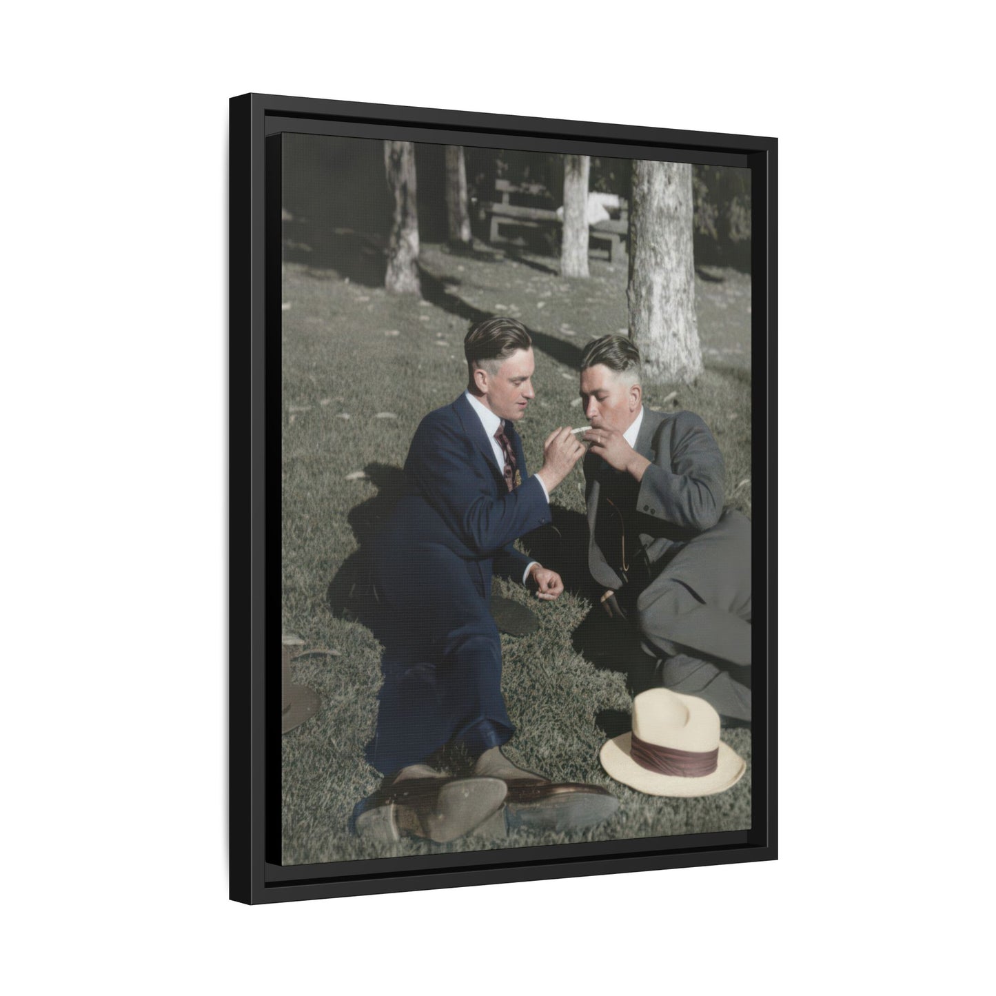 paire 072 | Framed Vintage Photo - Matte Canvas