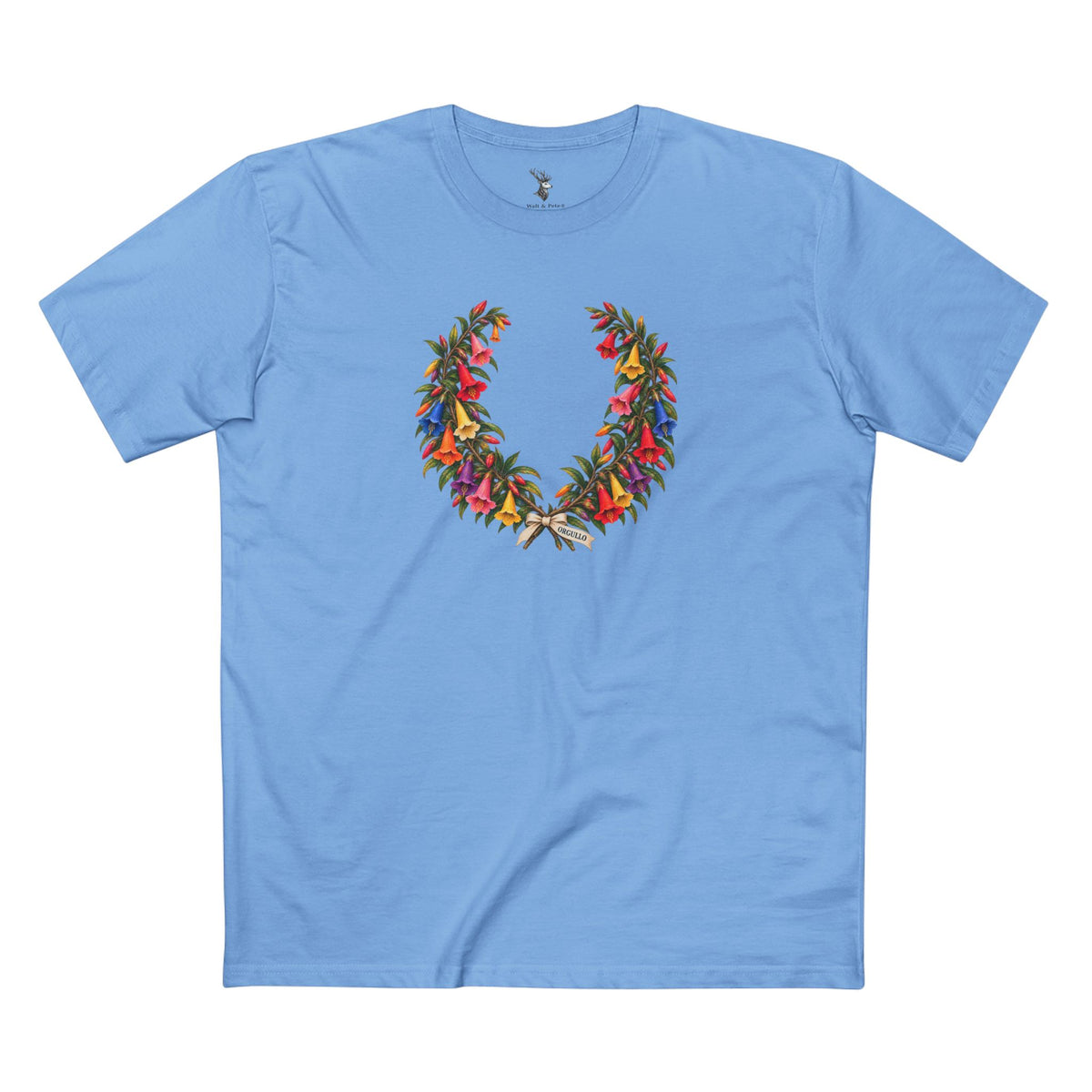 Orgullo Cantuta Pride T-Shirt | Peruvian Laurel Wreath LGBTQ+ Tee