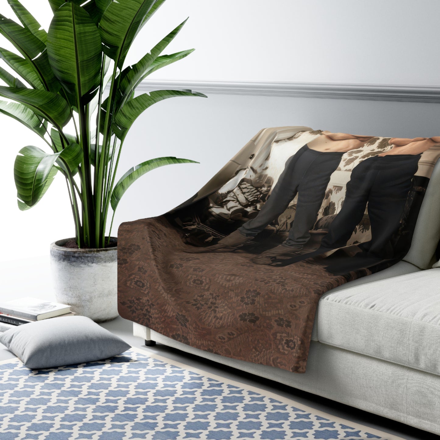 Heirloom Sherpa Blanket – athlétisme 001 Premium fleece throw · 50x60, 60x80