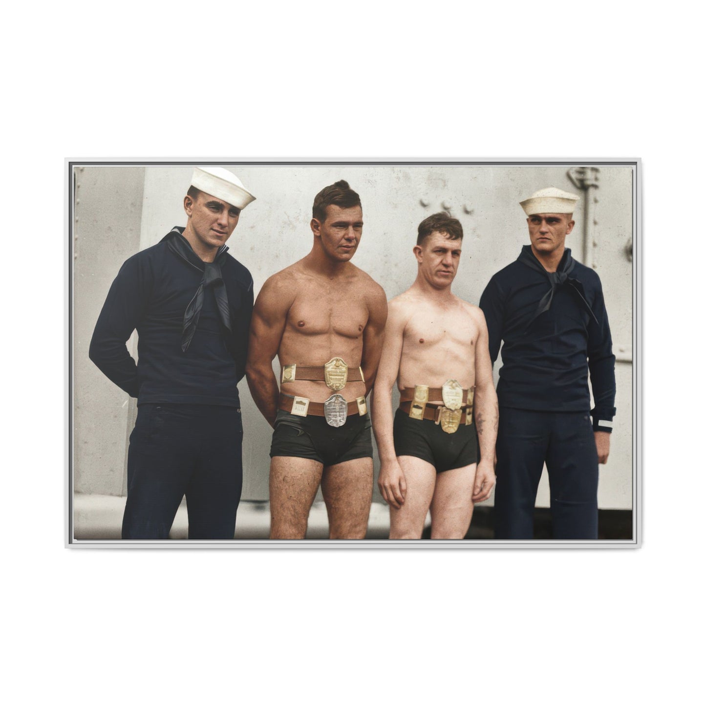 athlétisme 049 | Framed Vintage Photo - Matte Canvas