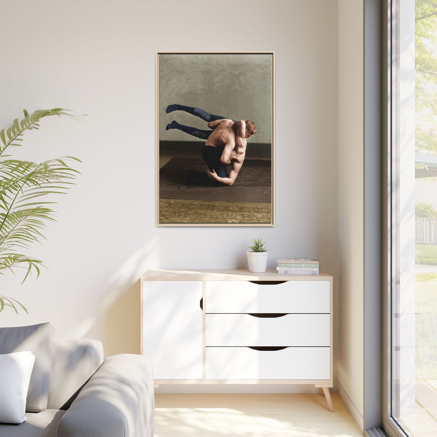 athlétisme 026 | Framed Vintage Photo - Matte Canvas